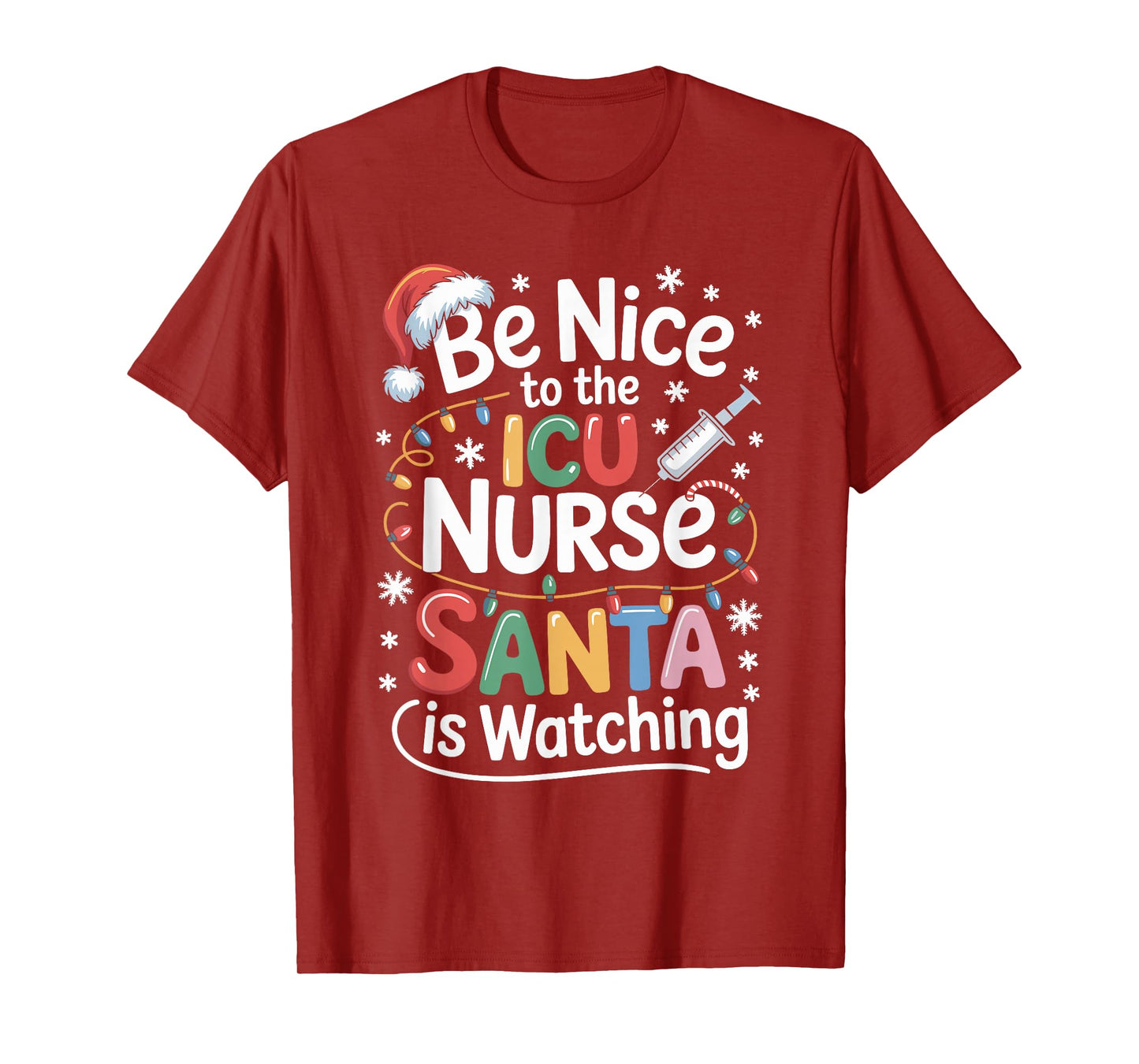 Funny School Nurse Christmas Nursing Humor Xmas T-Shirt