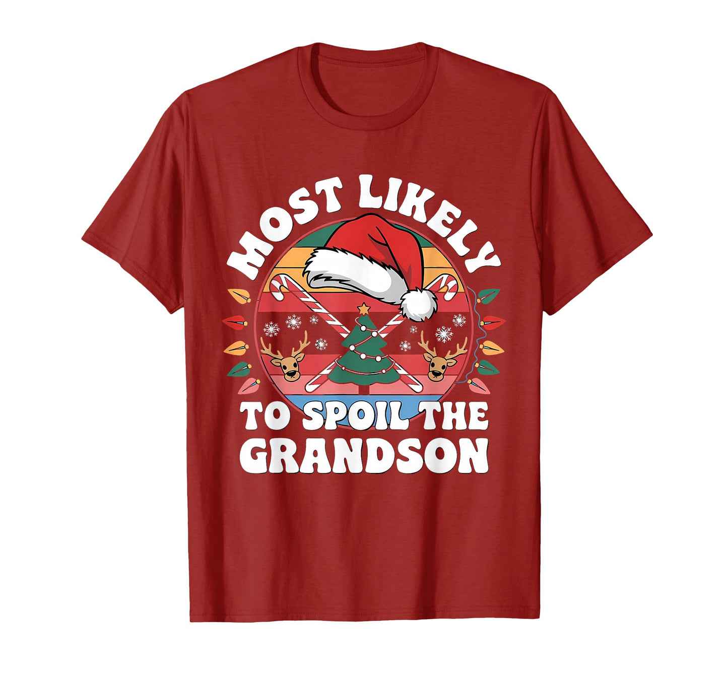Christmas Party Most Likely to Spoil The Grandchildren Funny T-Shirt