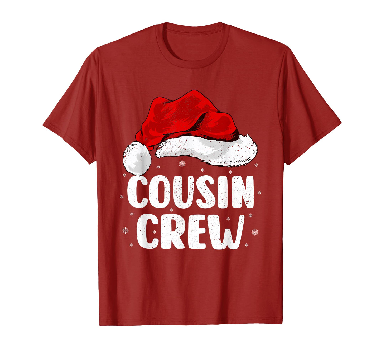 Cousin Crew Christmas Santa Hat Family Men Women Kids Xmas T-Shirt