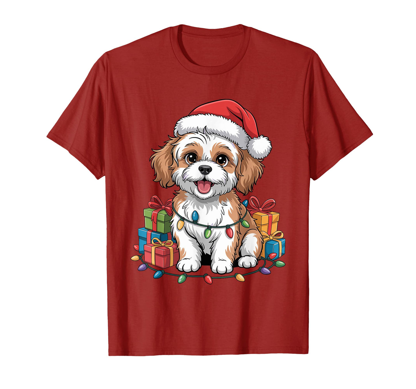 Cute Cavachon Christmas Xmas Design Funny Dog Lover Holiday T-Shirt