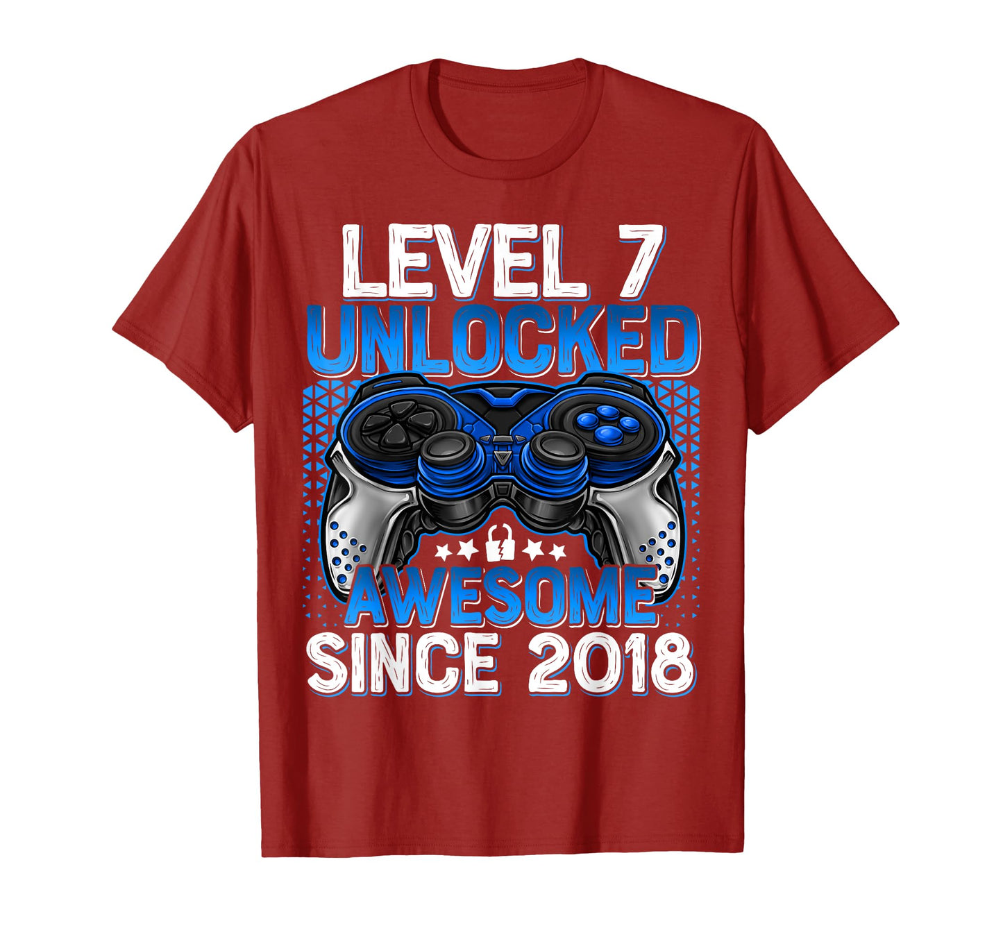 Level 7 Unlocked 7 Year Old Gifts For Boys 7th Birthday Boy T-Shirt