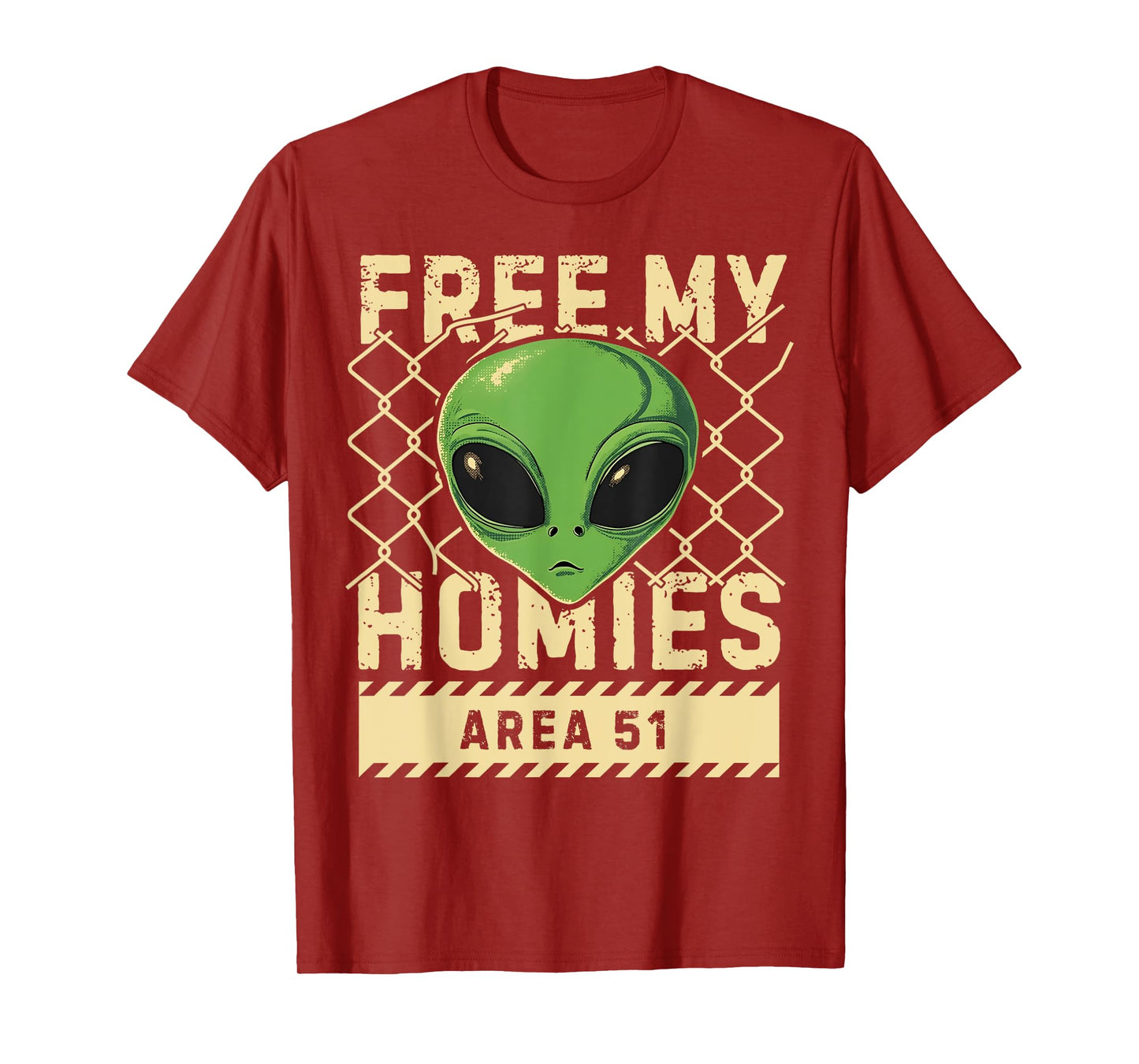 Free My Homies Area 51 Funny Alien UFO Boys Kids Men Women T-Shirt