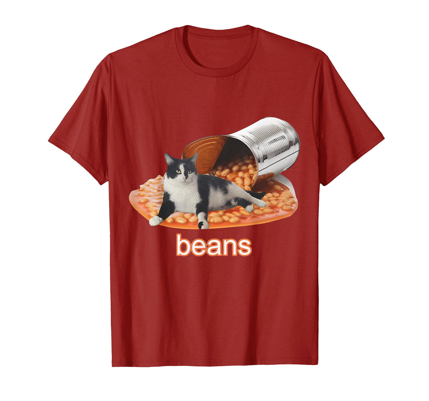Cat In Can Of Beans & FUNNY MEME CUTE Cat T-Shirt for Men Women Girls Kids