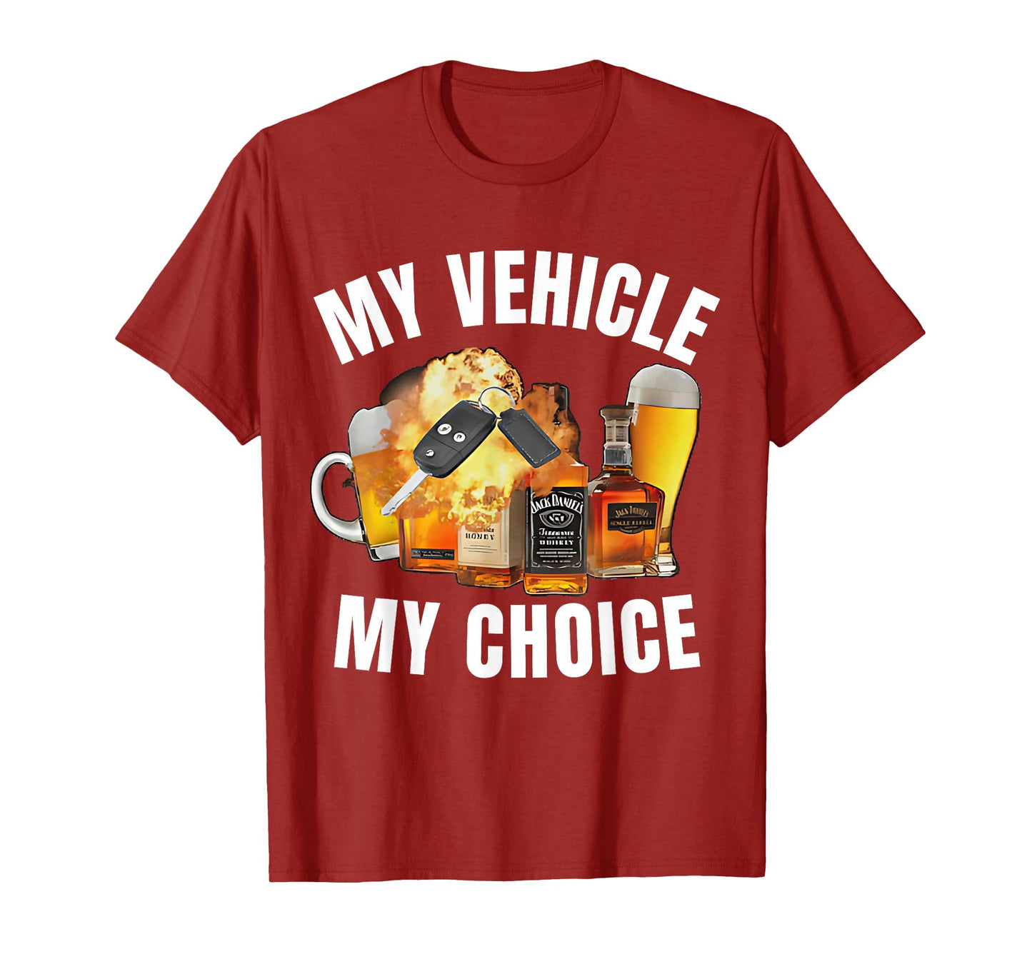 Hilarious Jokes, Memes - My Choice - My Vehicle My Choice - Funny T-Shirt - Black - Small - Short Sleeve - Crew Neck - Modern - Fun - Driving - Car Lovers - Humor Enthusiasts - Adults