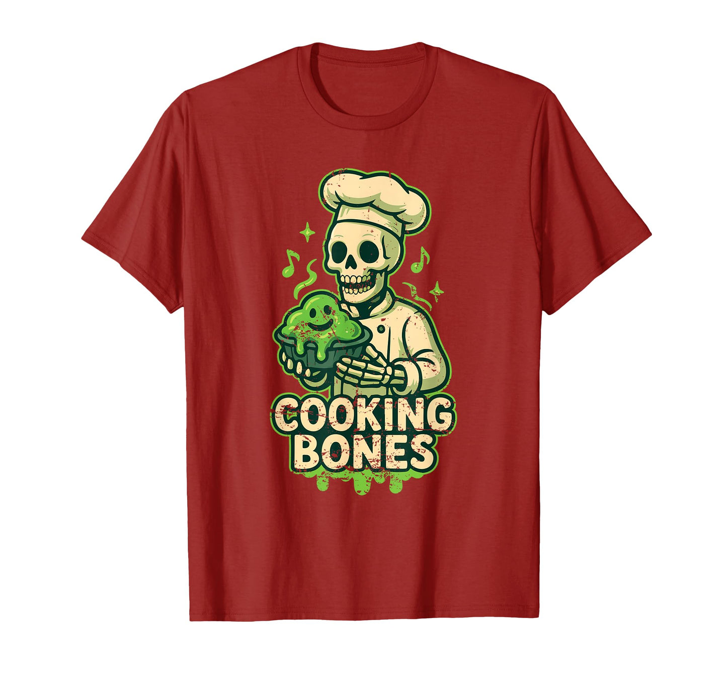 Cooking Bones Skeleton Chef T-Shirt