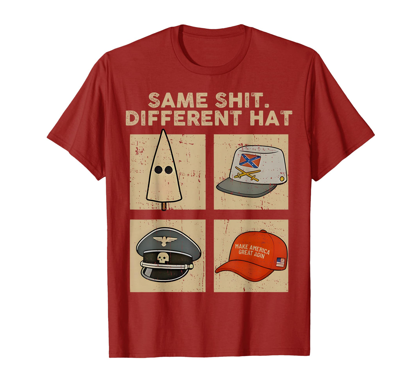Same Shit Different Hat Retro Vintage Funny for Men Women T-Shirt