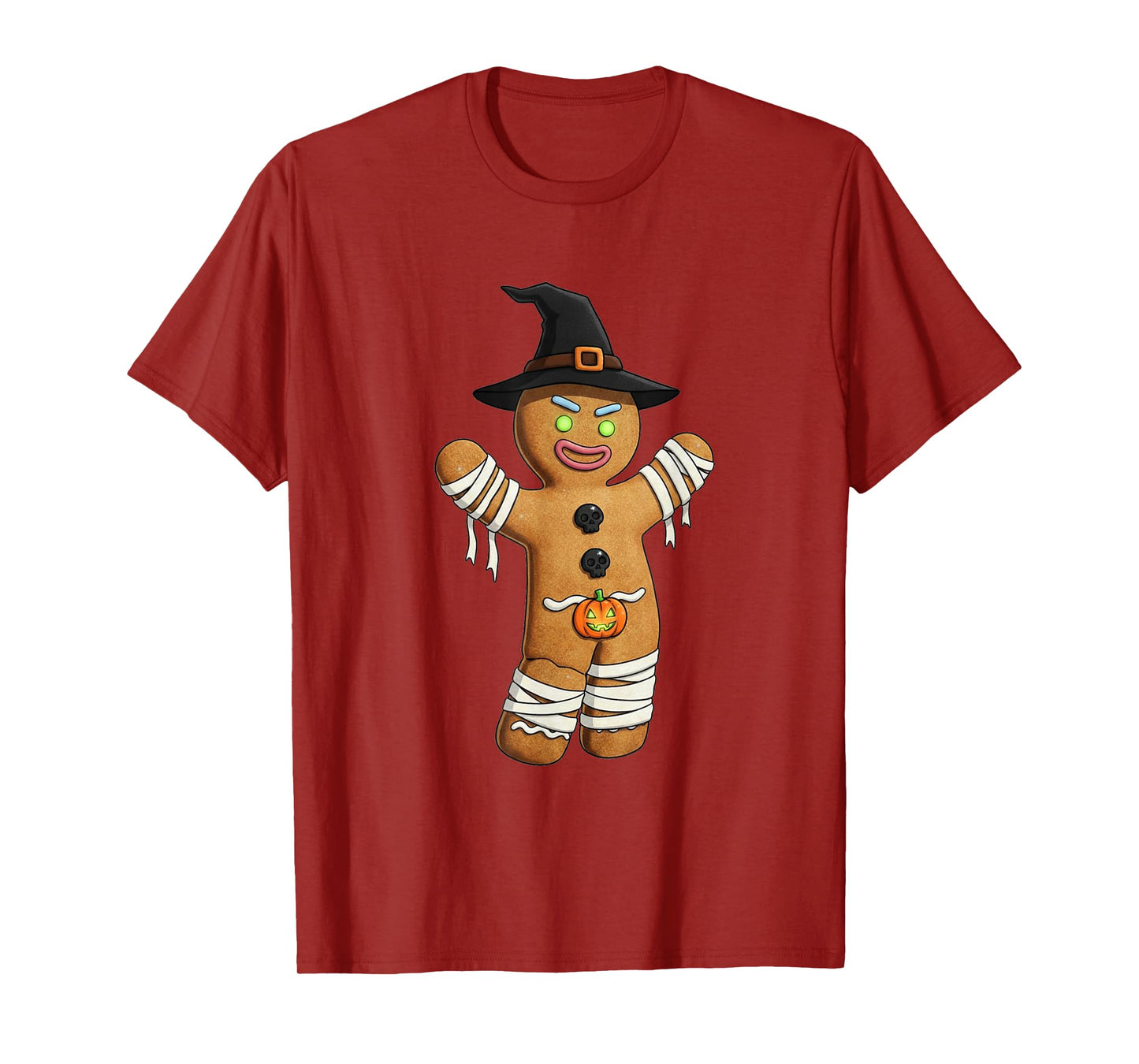 Halloween Gingerbread Mummy Witch Cute Spooky Pumpkin Cookie T-Shirt