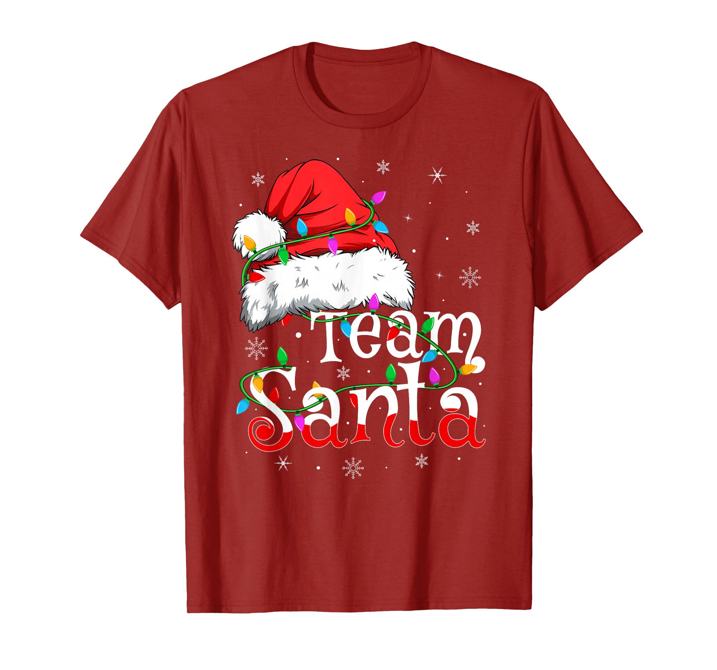 Team Santa Xmas Pajamas Matching Family Group Christmas T-Shirt