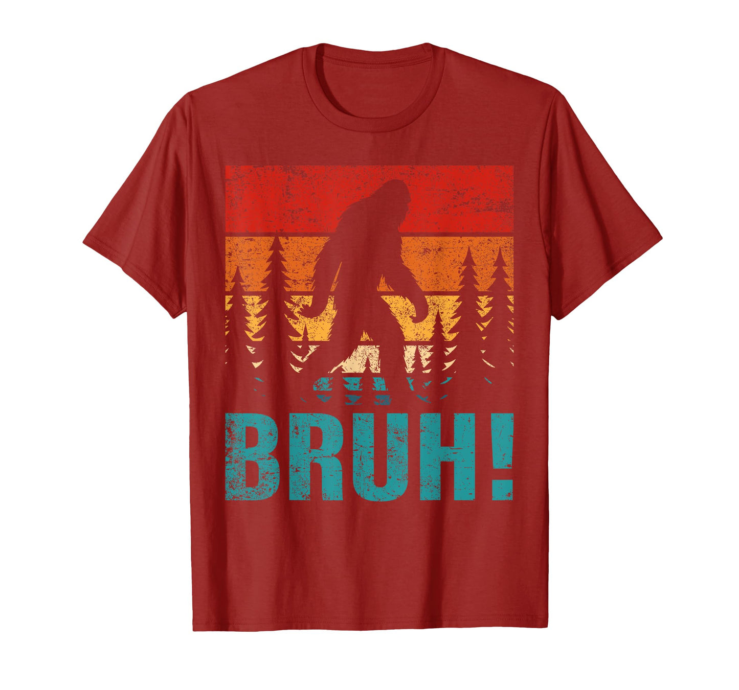 Funny Bigfoot Bruh For Boys Girls Kids Men Women T-Shirt