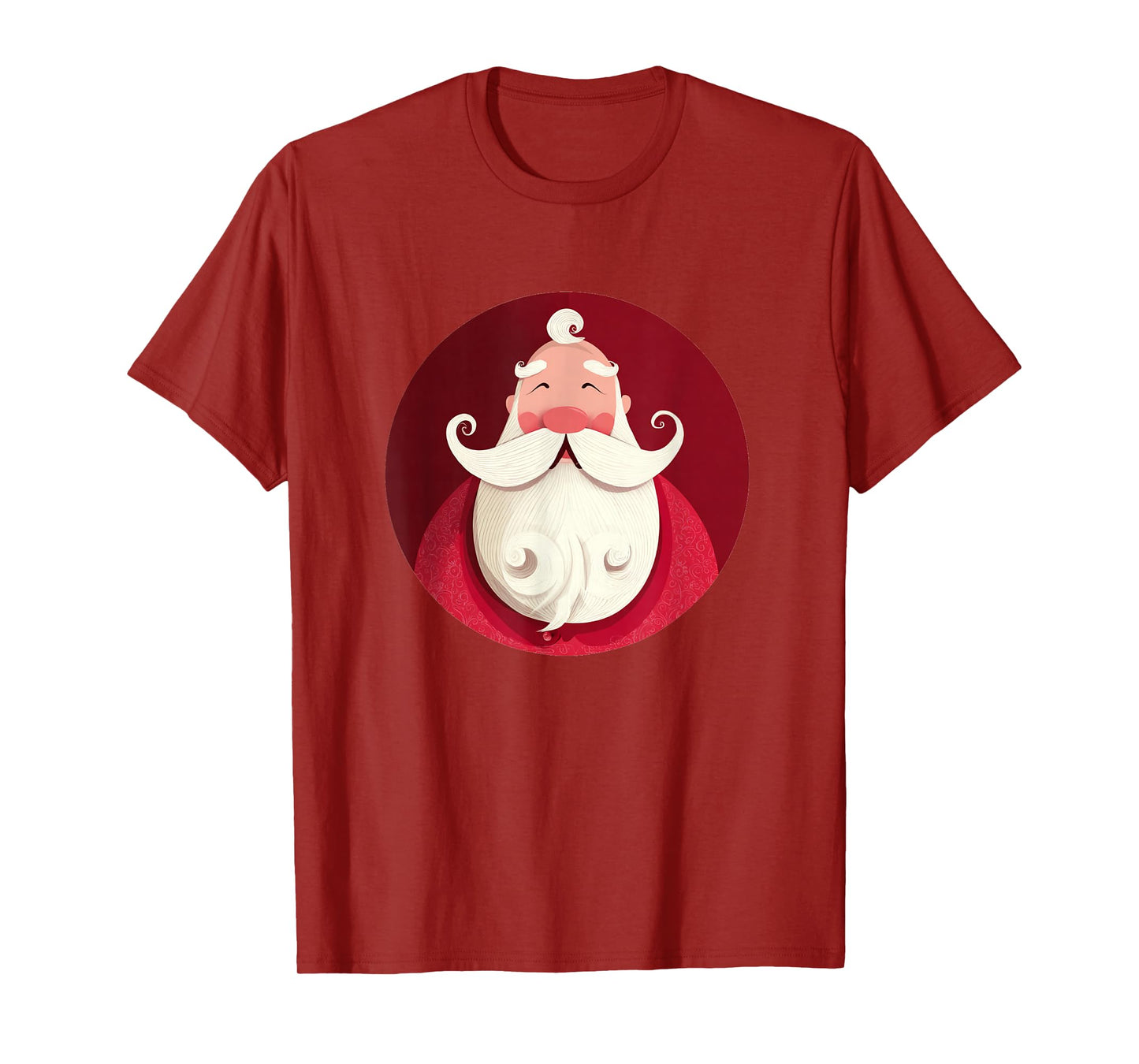 Funny Xmas Costume with This Mustache Santa Look T-Shirt