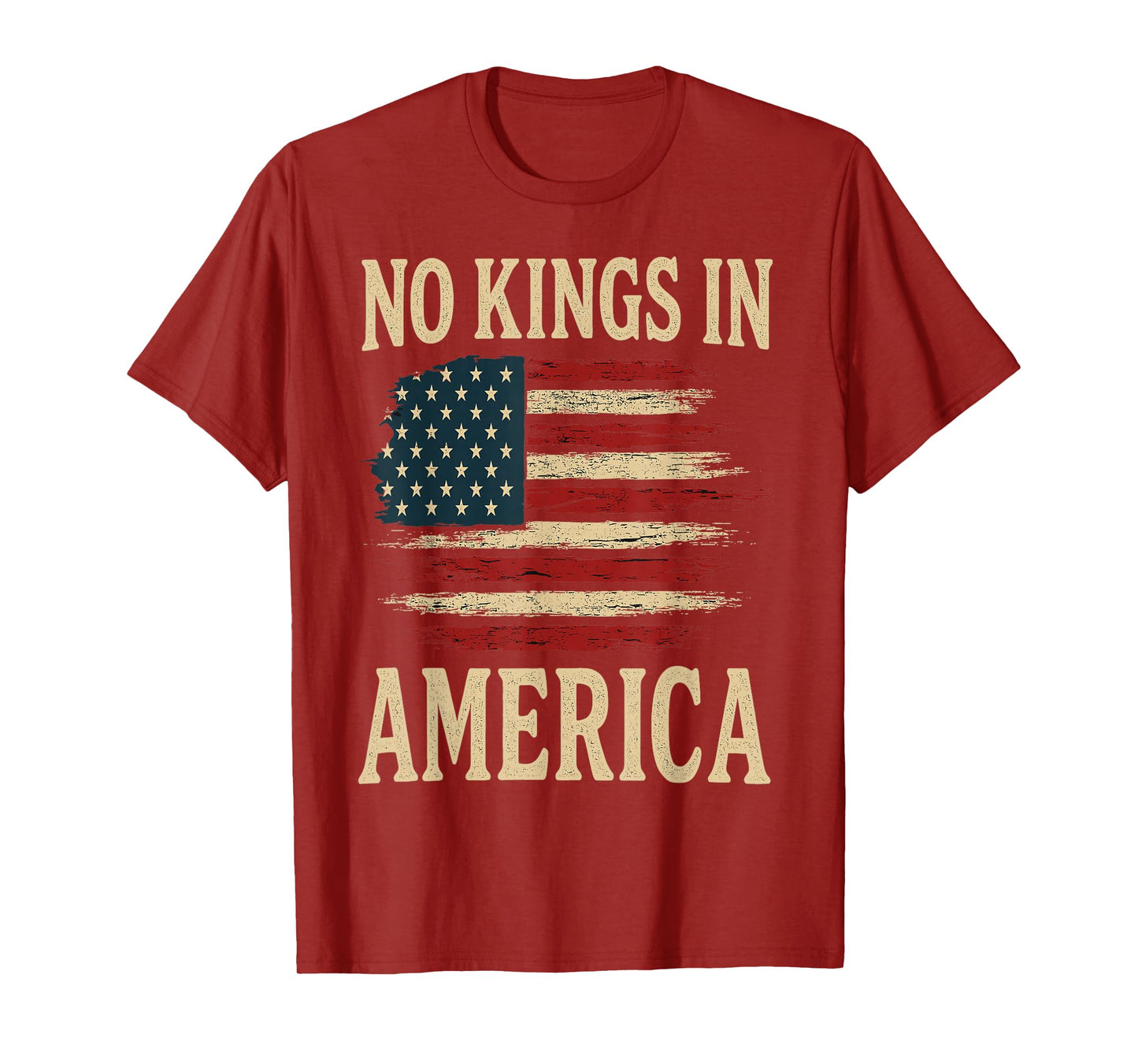No Kings Vintage Patriotic Freedom Liberty Usa Liberty T-Shirt