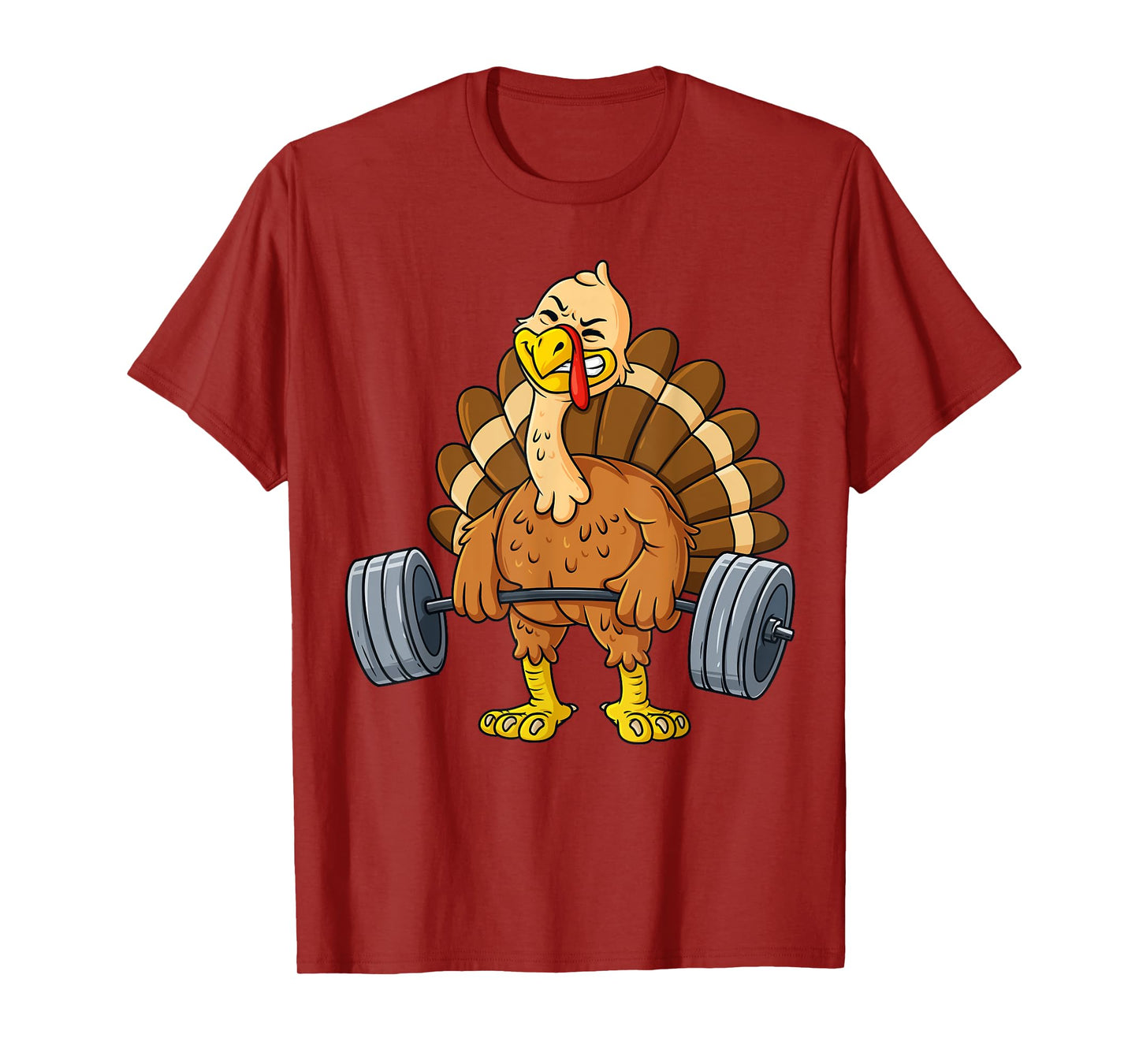Turkey Deadlift Funny Thanksgiving Day Fitness Weightlifting T-Shirt