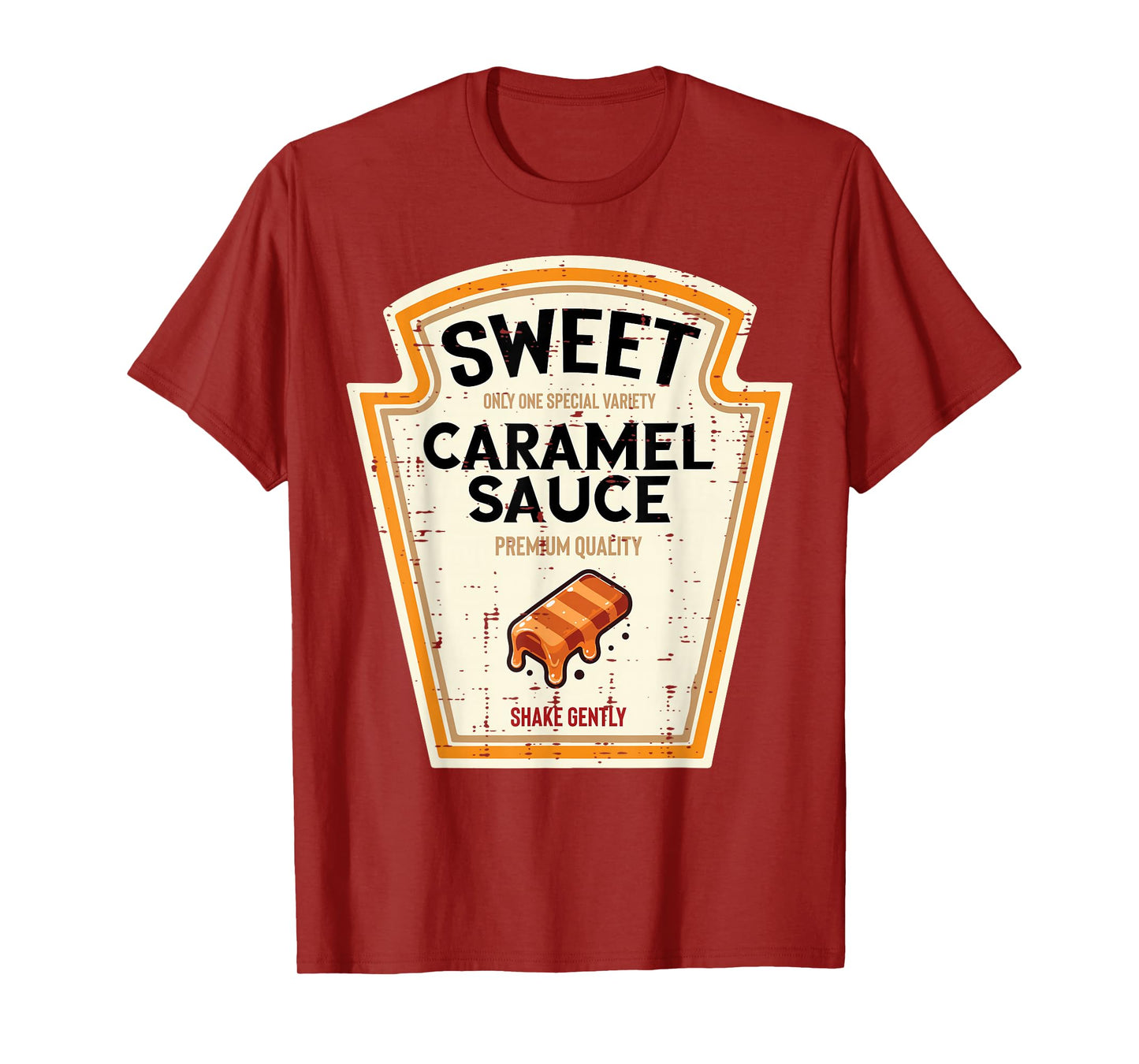 Halloween Caramel Sauce Funny Food Costume Women Men Kids T-Shirt