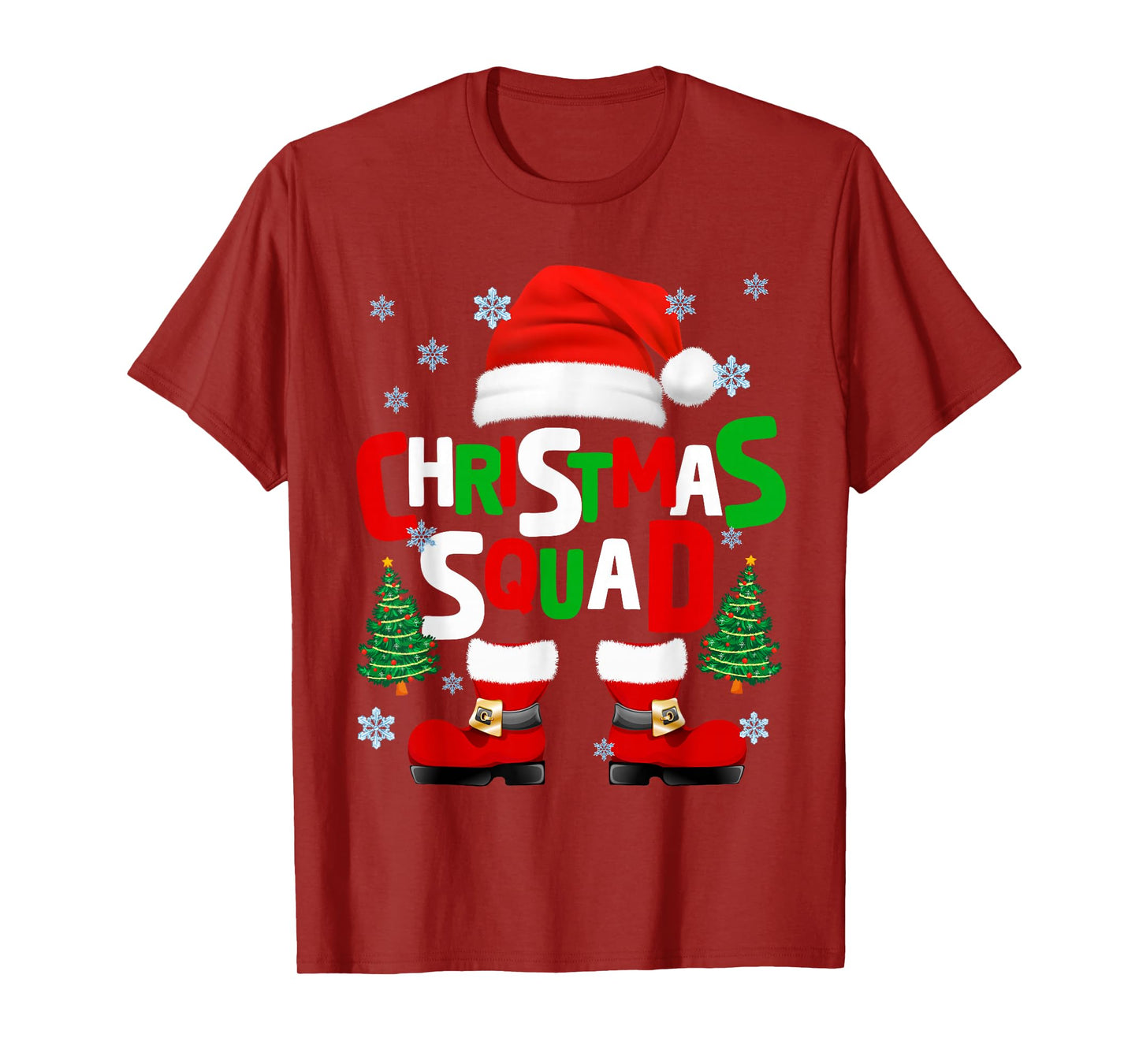 Christmas Squad Funny Santa Costume Xmas Men Women Kid T-Shirt