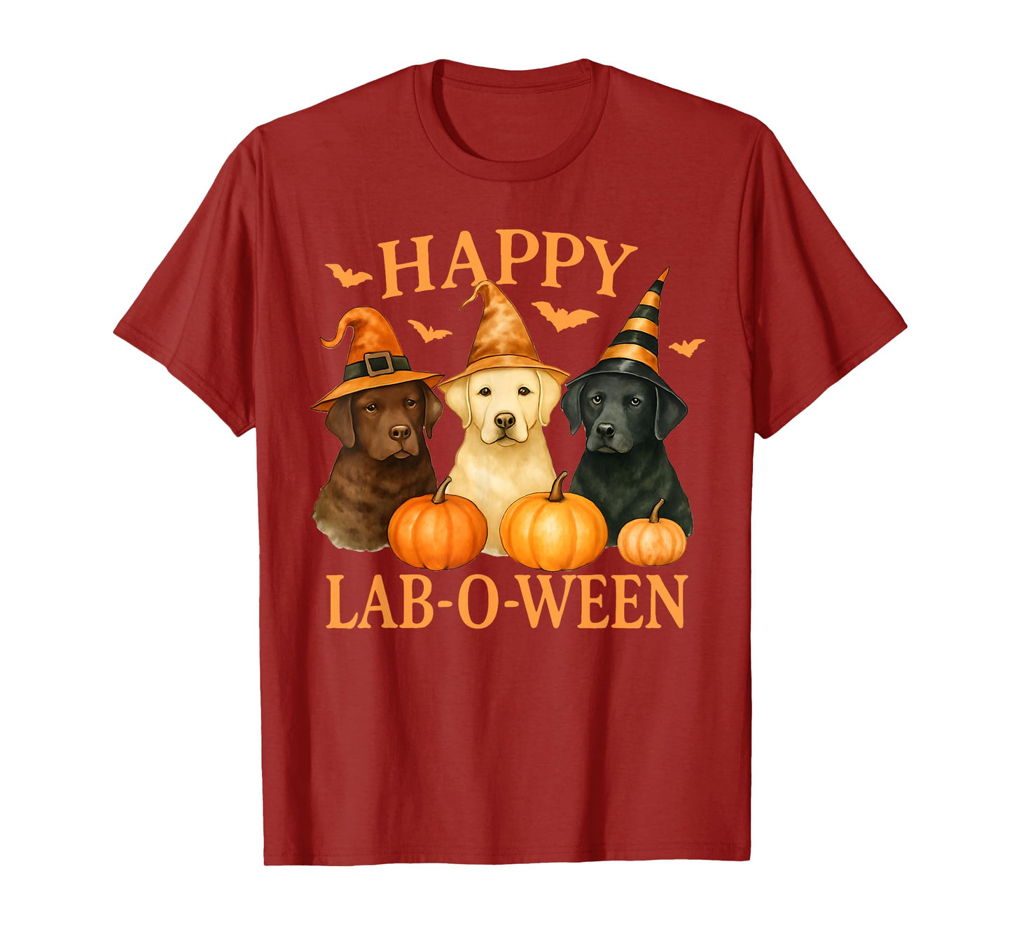 Happy Lab-O-Ween Labrador Halloween Dog Lover Design T-Shirt