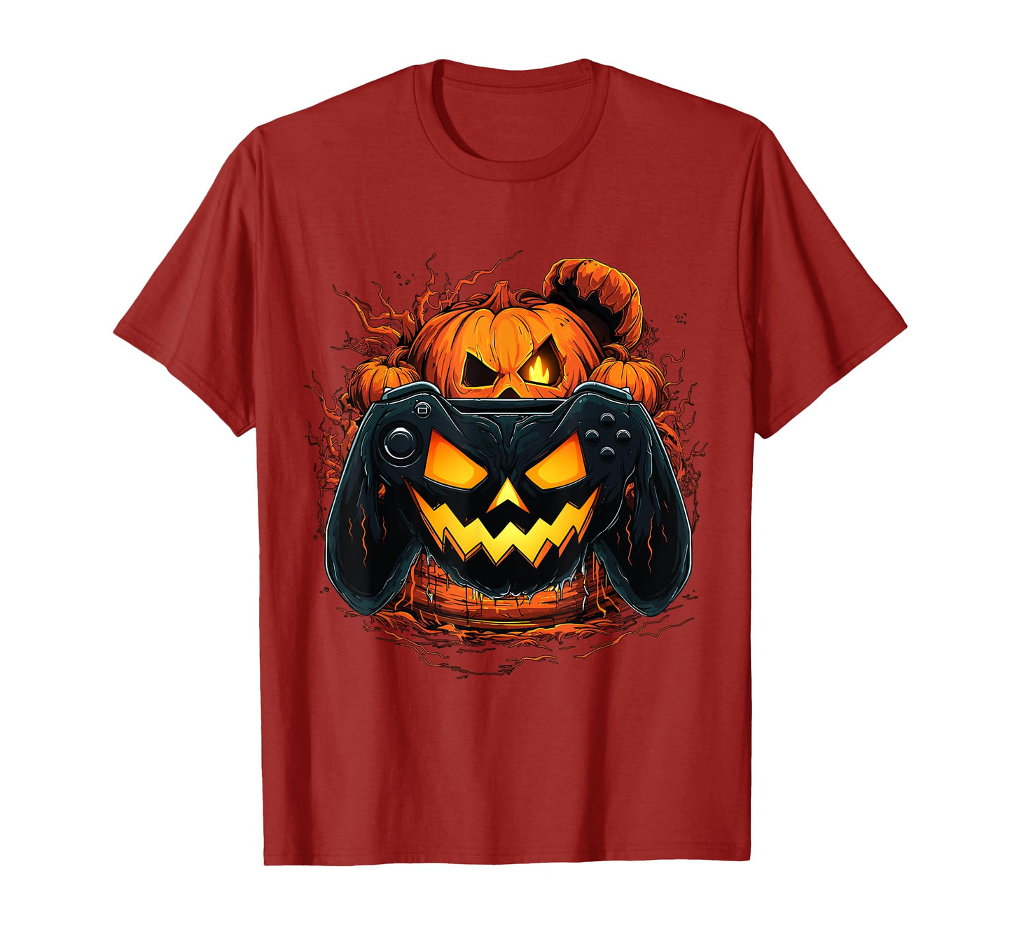 Halloween Shirt Gamer Gaming Pumpkin Boys Halloween Costume T-Shirt