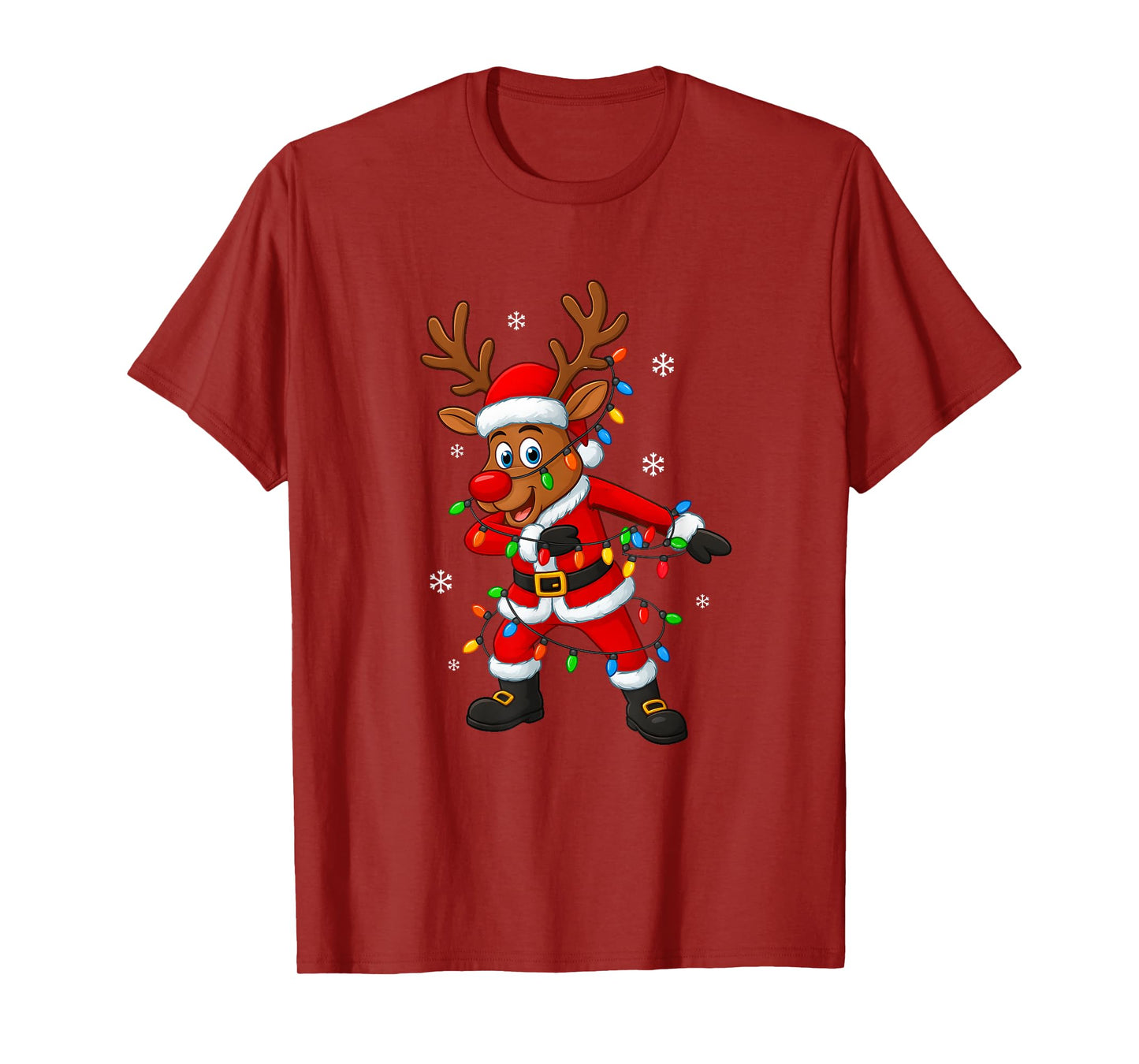 Christmas Boys Flossing Reindeer Girls Funny Xmas Dab Cute T-Shirt
