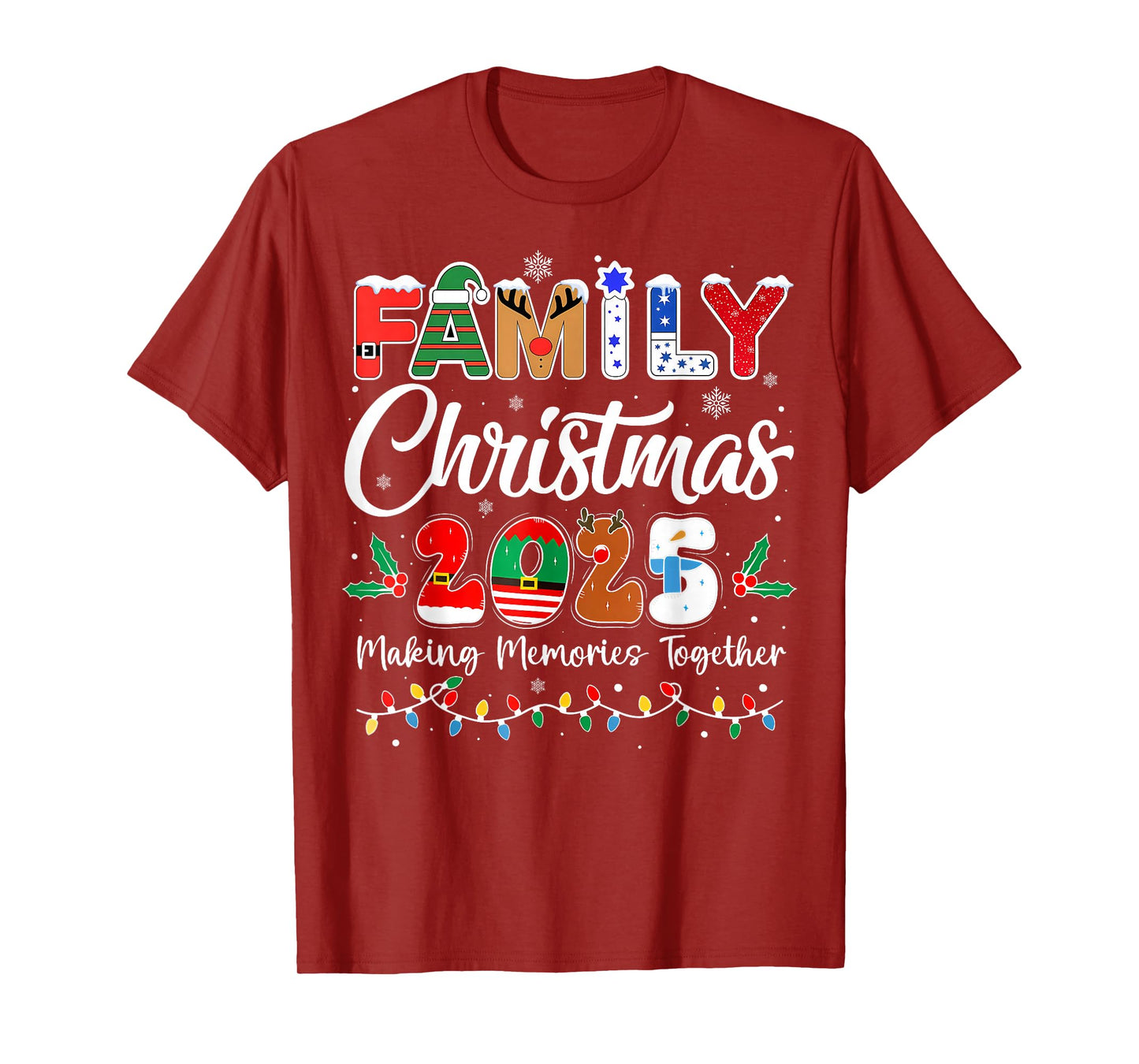Family Christmas 2025 Matching Outfit Xmas Squad Santa T-Shirt