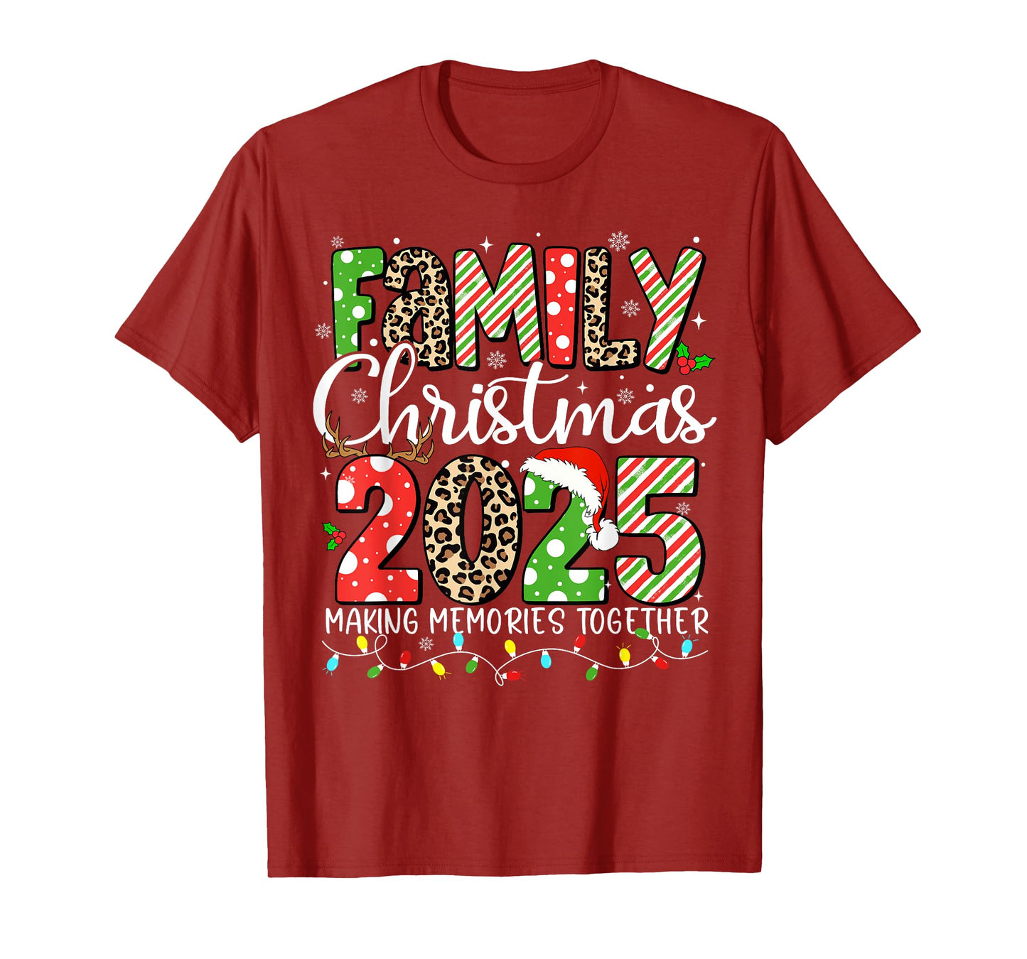 Family Christmas 2025 Making Memories Together Xmas Pajamas T-Shirt