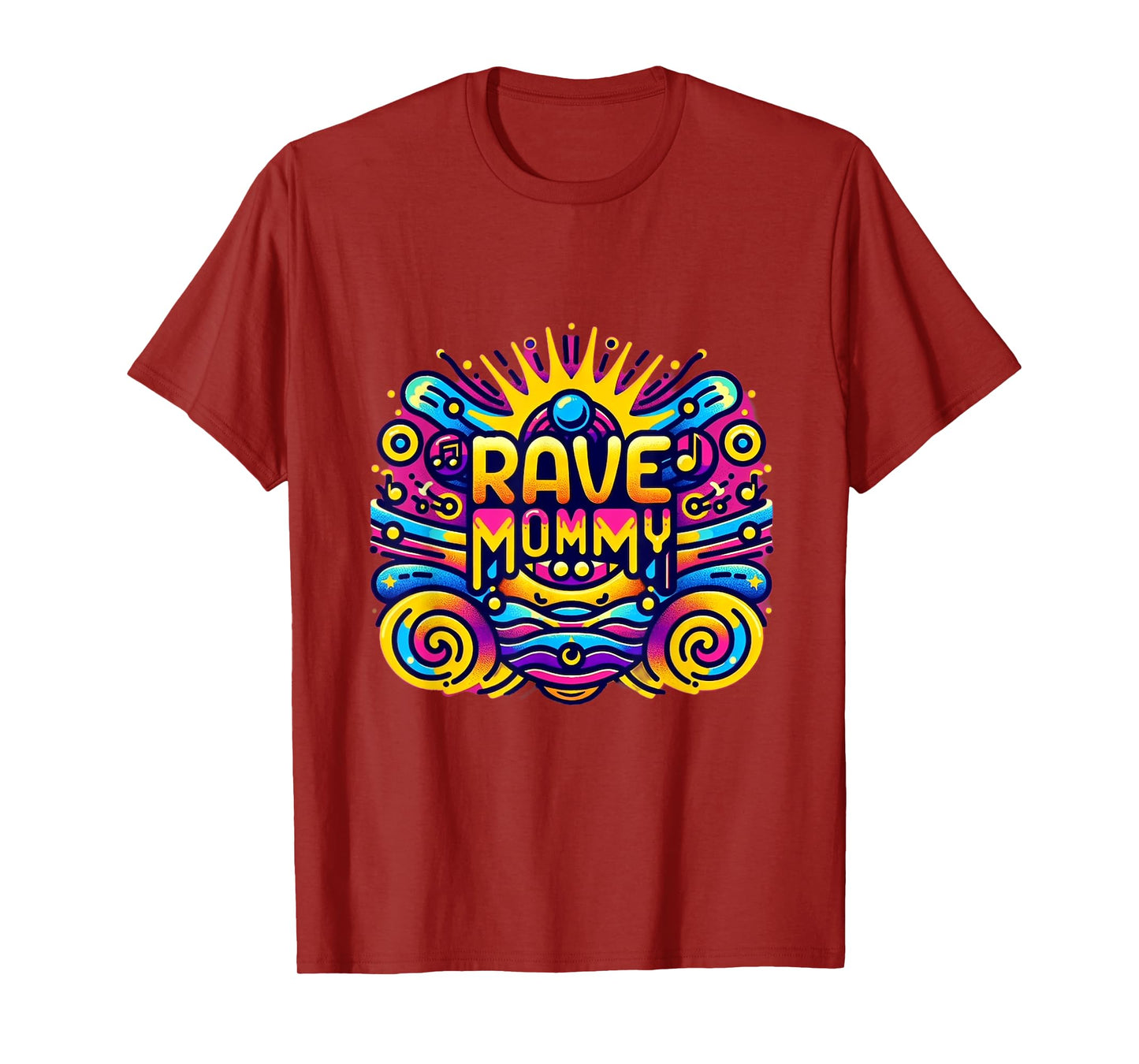 Retro Rave Mommy EDM Festival Gear women's Graphic Print T-Shirt