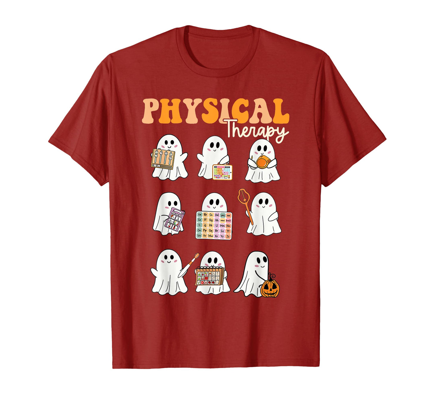 Halloween Groovy Physical Therapy Funny Physical Therapist T-Shirt