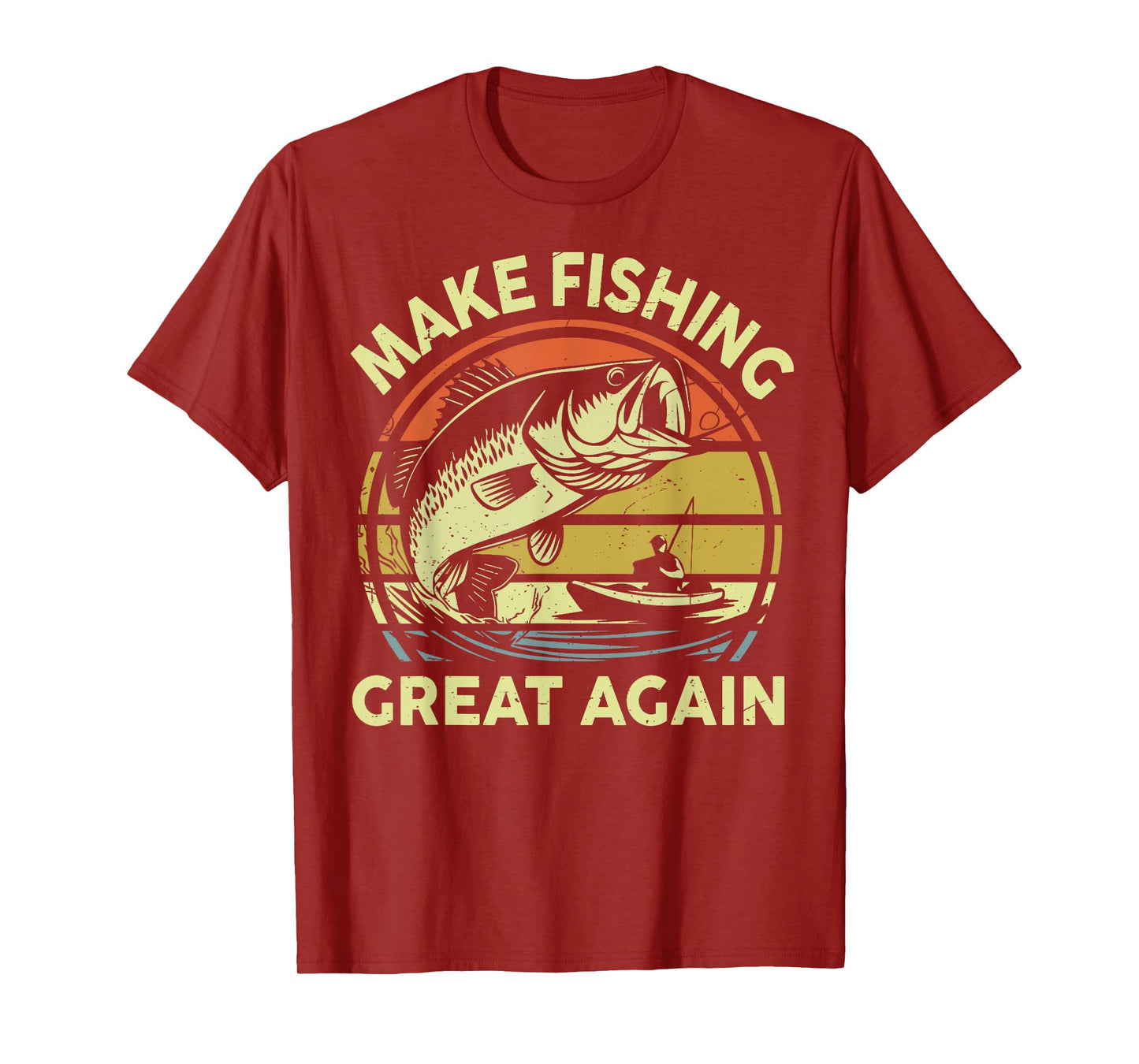 Dad Fishing Make Fishing Great Again Gift from Son Daughter T-Shirt