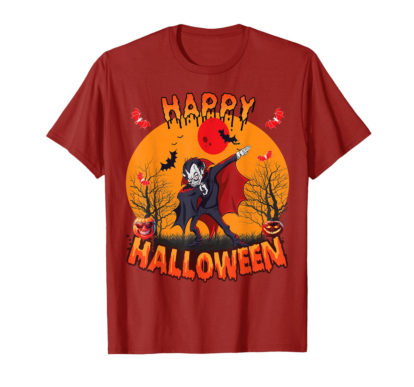 Cooles Halloween Costume Children Dabbing Vampire Creepy T-Shirt
