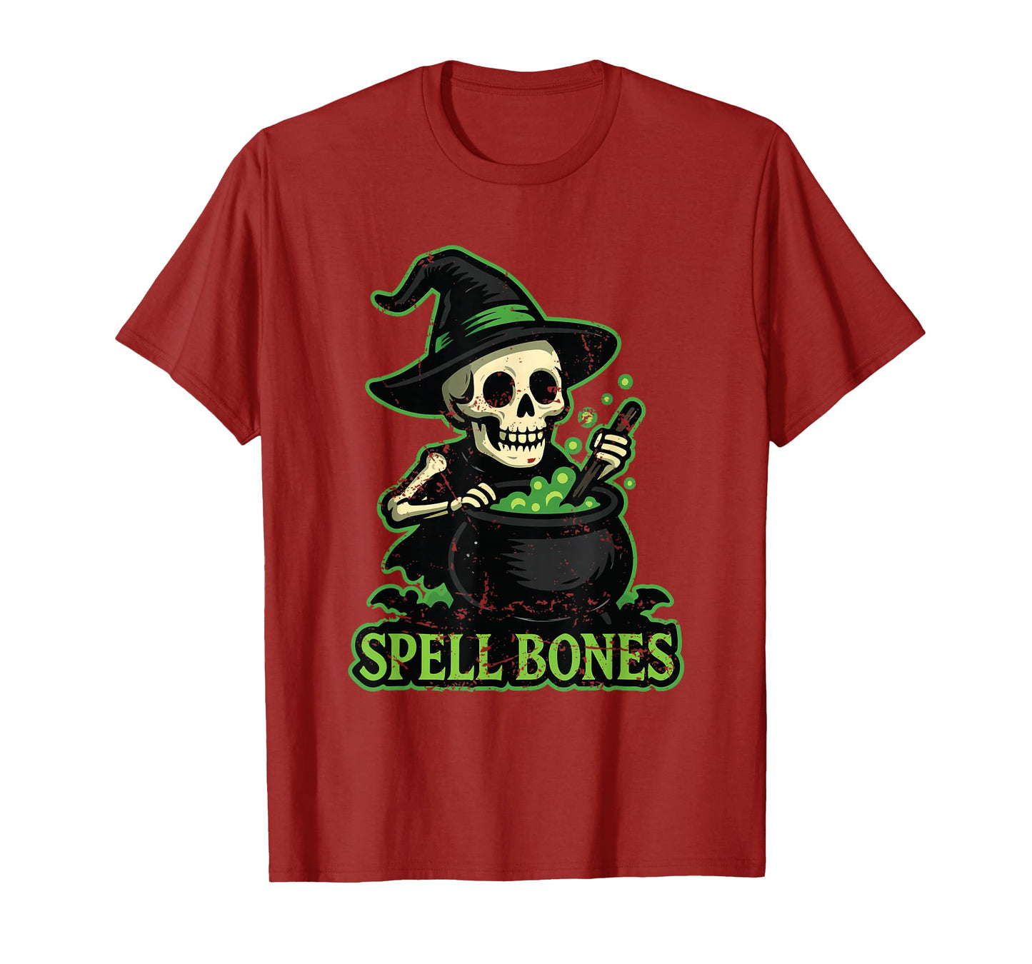 Spell Bones Witch Cauldron T-Shirt