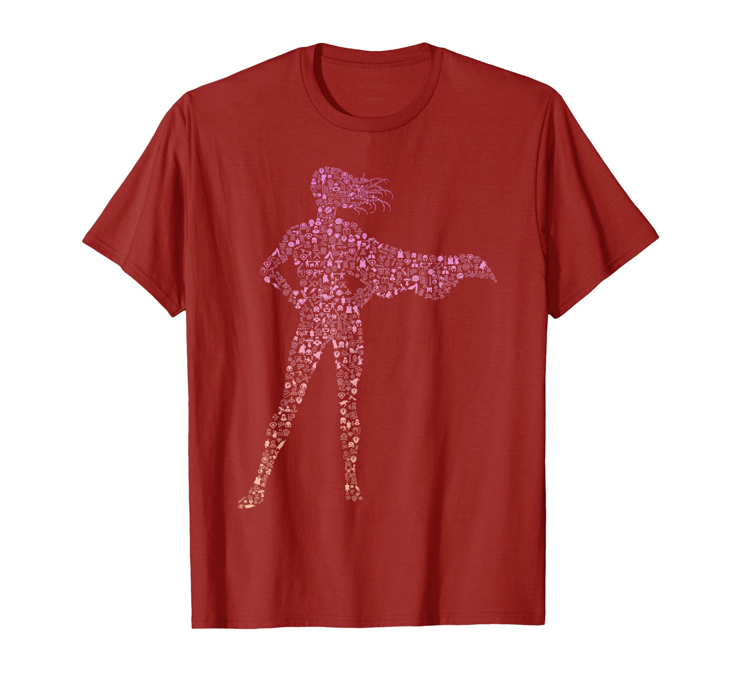 Silhouette Icon Superhero Shirt | Girls Superhero T-Shirt