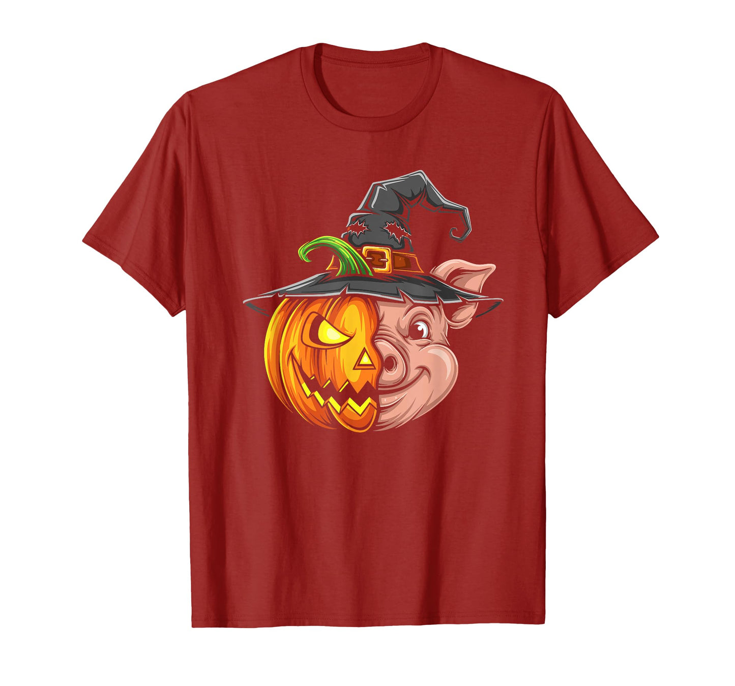 Pig Pumpkin Jack O Lantern Halloween Kids Mens Womens T-Shirt