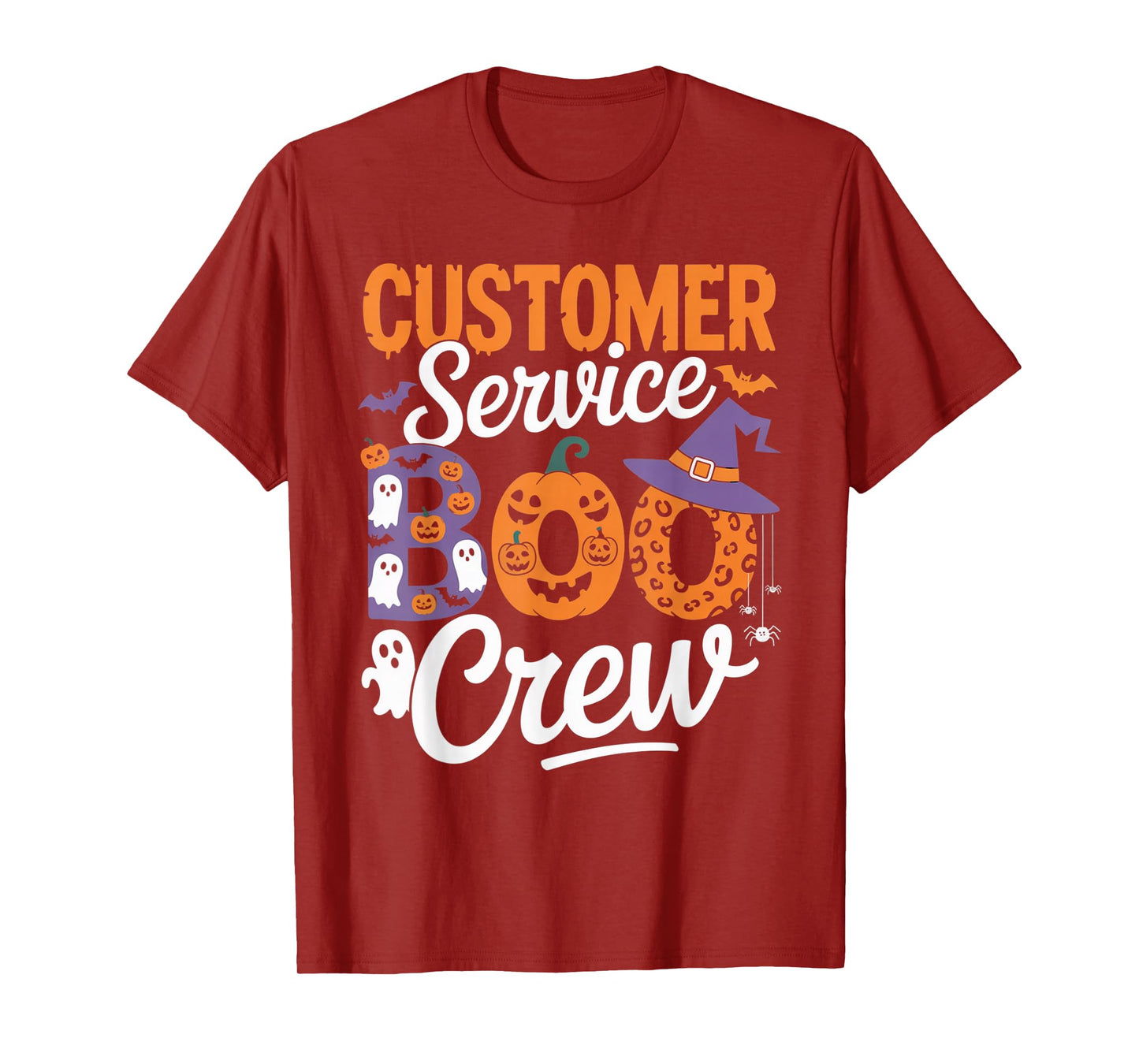 Customer Service Boo Crew Halloween Matching Spooky Outfit T-Shirt
