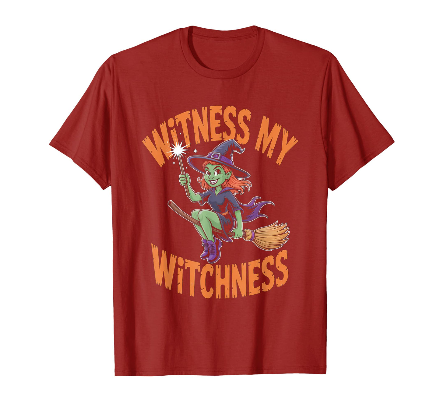 Witness My Witchness Funny Halloween Witch Costume T-Shirt