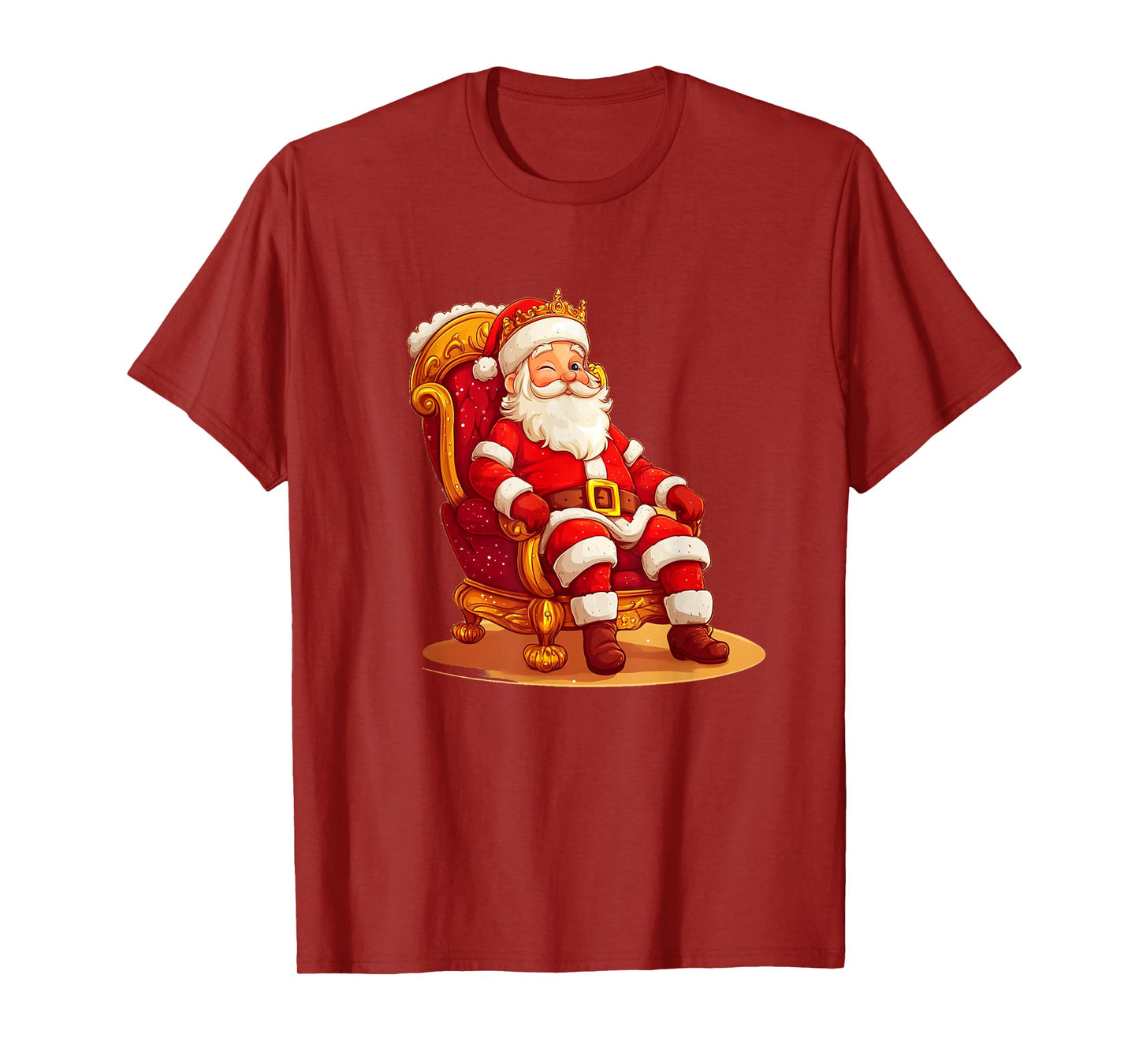 Festive Throne Costume with Santa for Kingdom Christmas T-Shirt