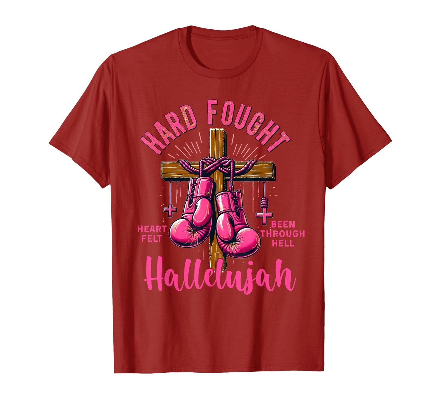 Brandon Hard Fought Hallelujah Praise Jesus Lake T-Shirt