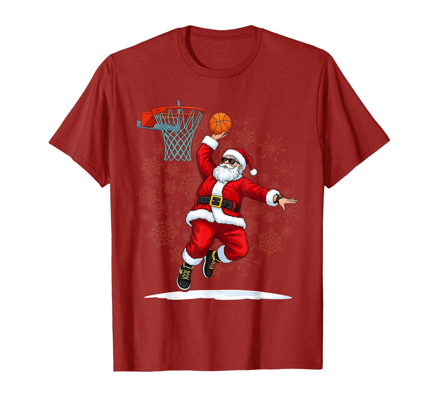 Dunking Santa Basketball for Christmas - Dunk! T-Shirt