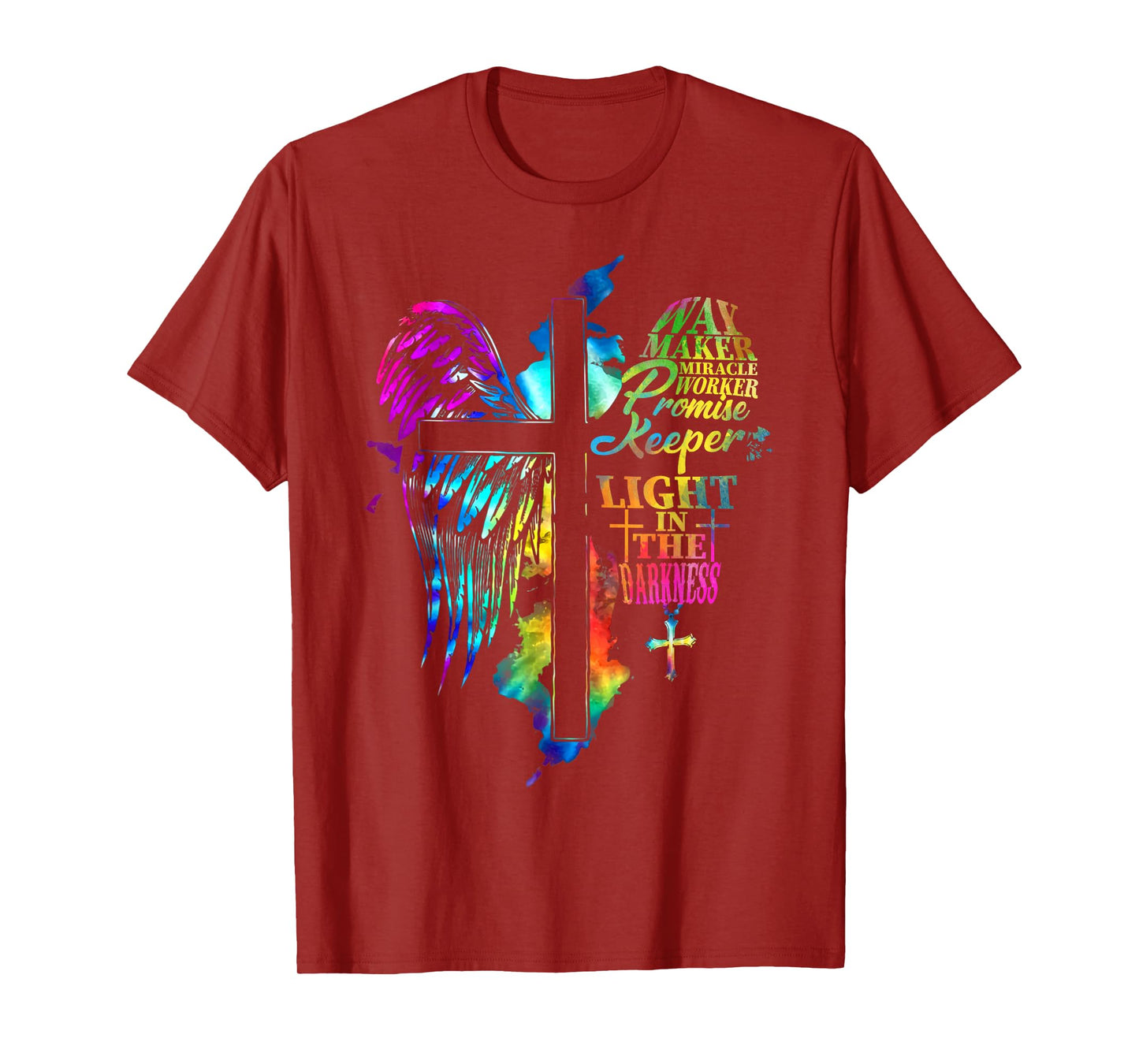 Waymaker Miracle Worker Jesus Christ Wings Religious Quote T-Shirt