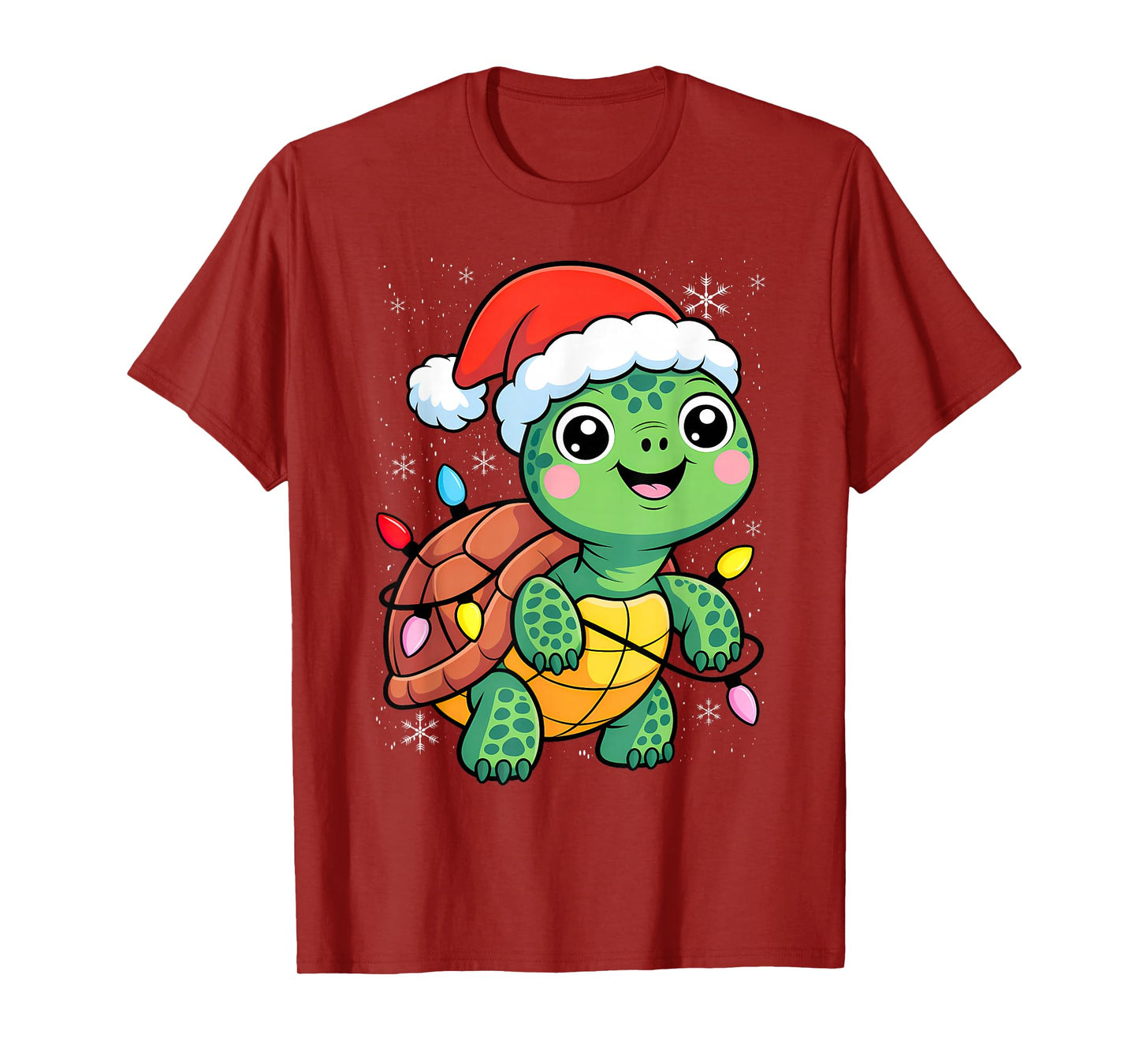 Santa Hat Turtle Christmas Sea Turtles Kids T-Shirt