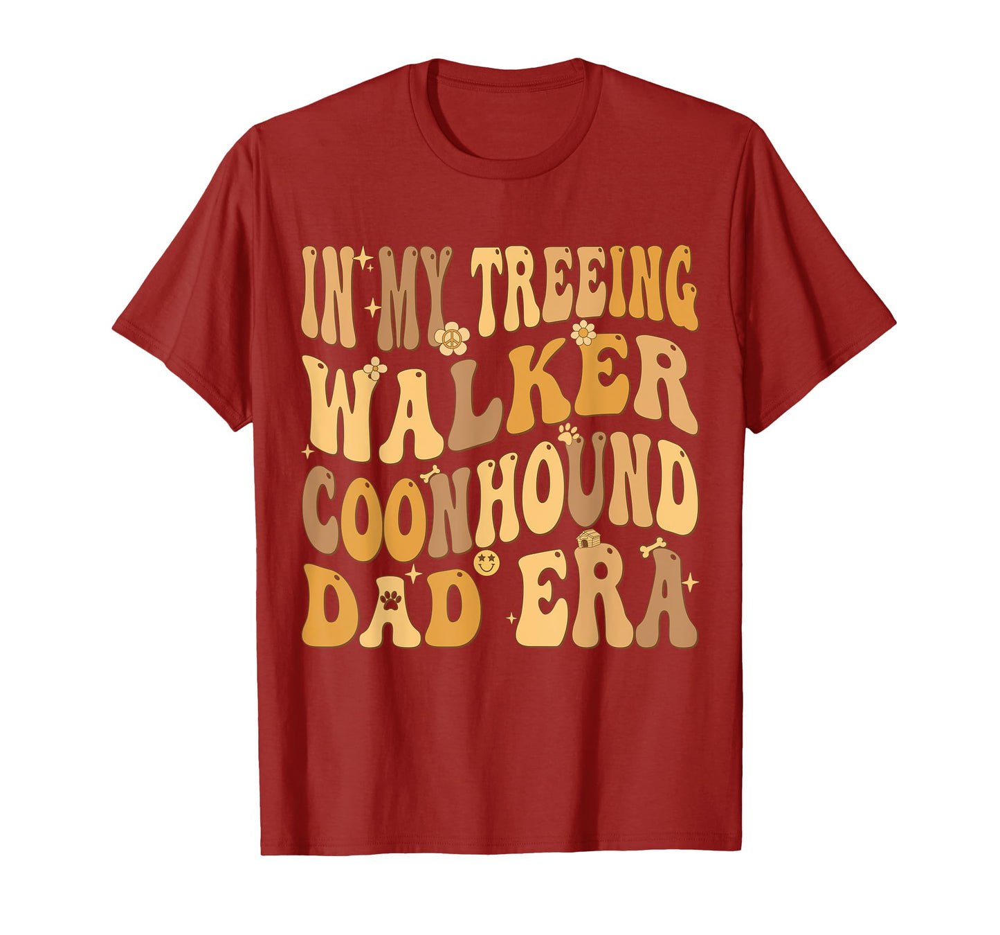 In My Treeing Walker Coonhound Dad Era Groovy Dog Owner T-Shirt for Men Women Kids