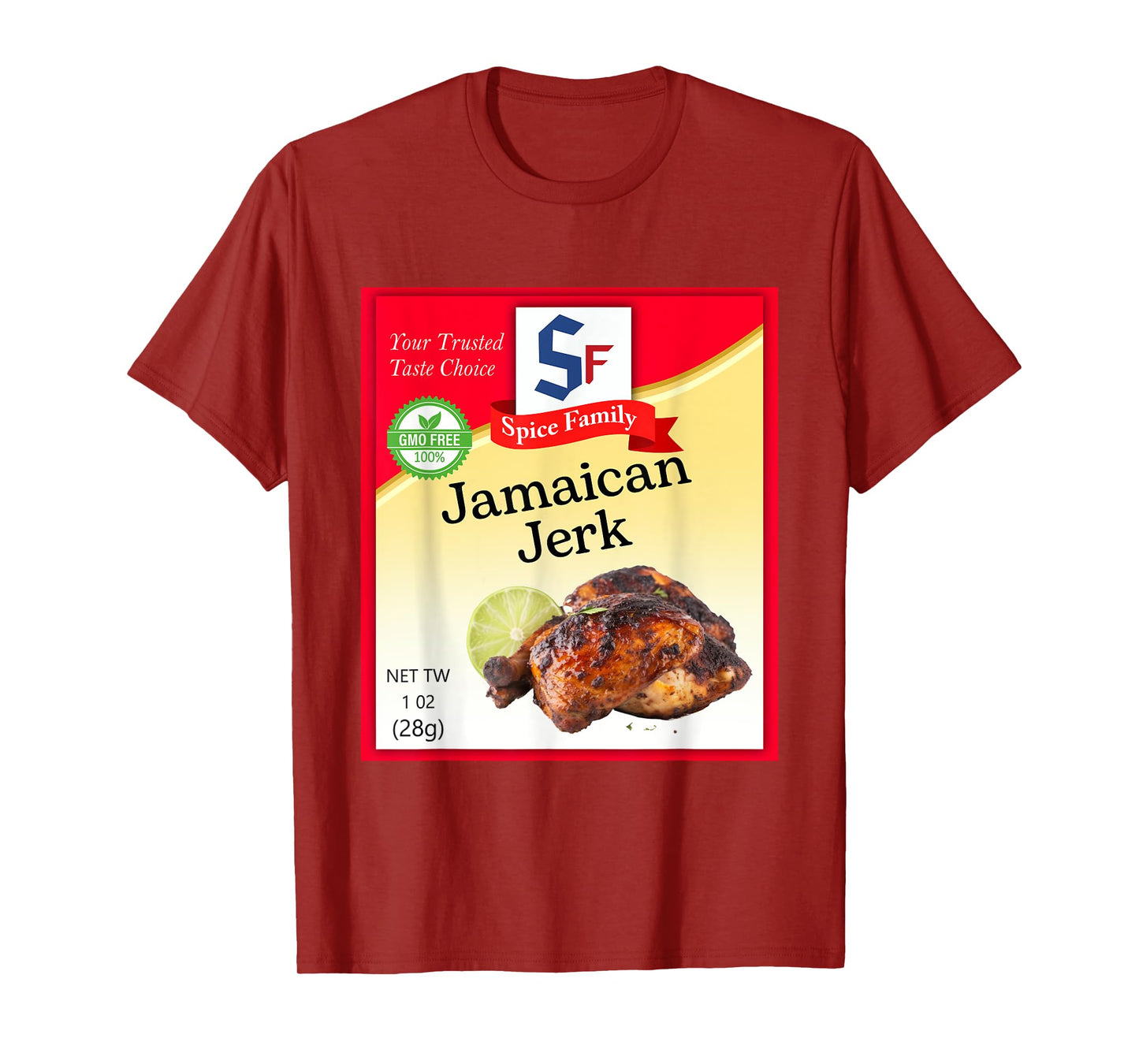 Jamaican Jerk Condiment Costume Holiday Spice Group Costumes T-Shirt