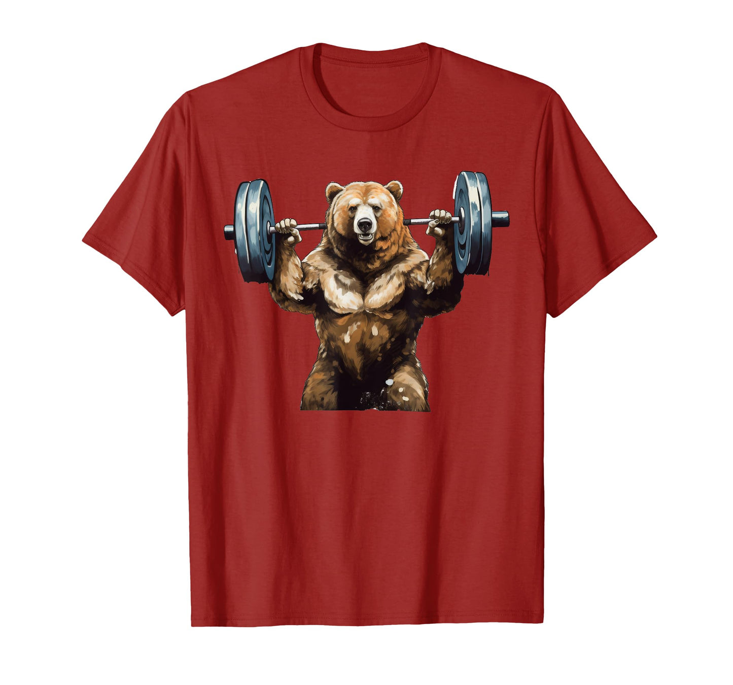 Bear Powerlifting Weightlifting Gym Workout T-Shirt