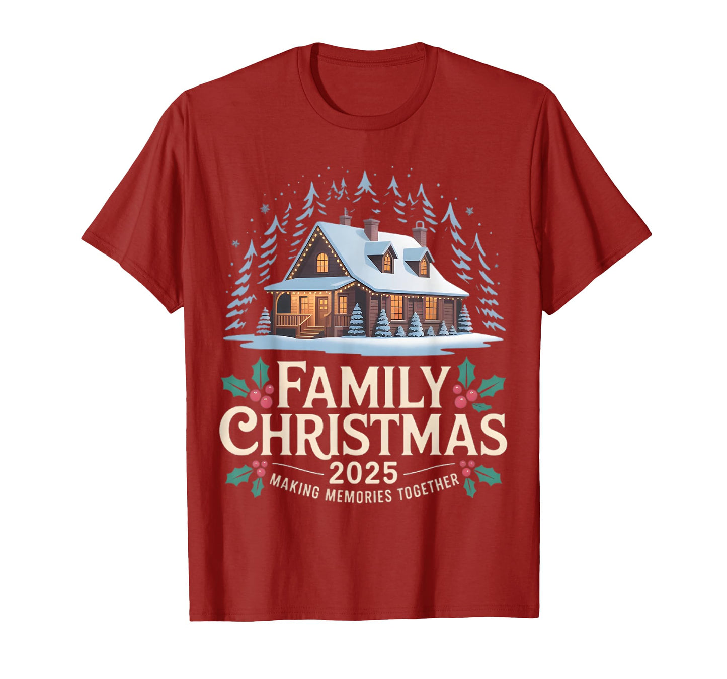 Family Christmas 2025 Matching Squad Santa Elf Funny Xmas T-Shirt
