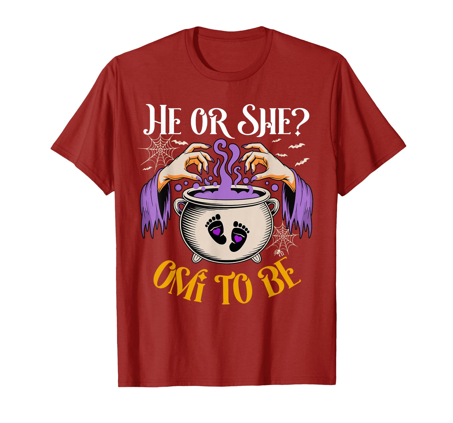 He Or She Omi to Be Baby Reveal Halloween Costume T-Shirt