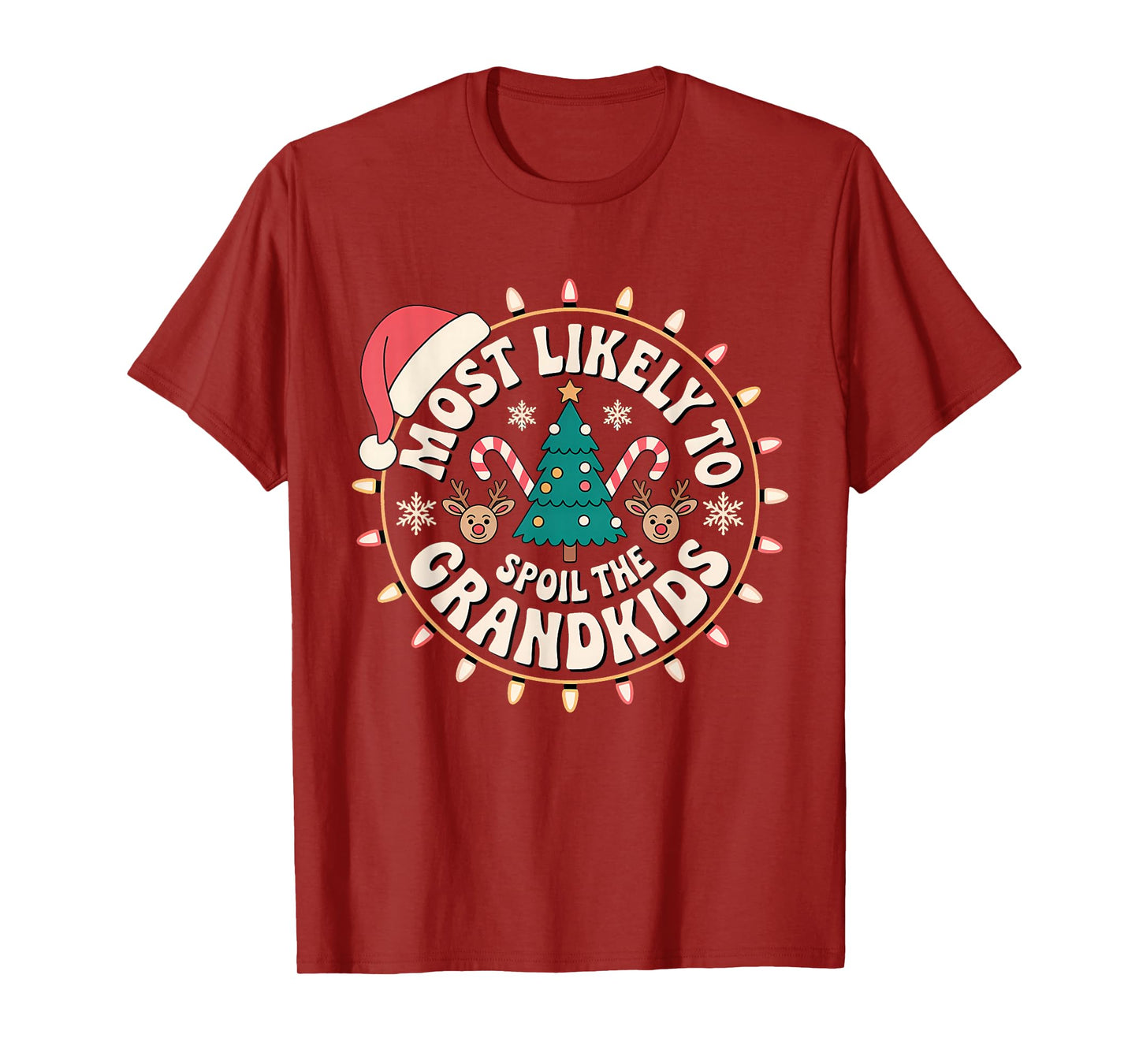 Humor Christmas Party Most Likely to Spoil The Grandkids T-Shirt
