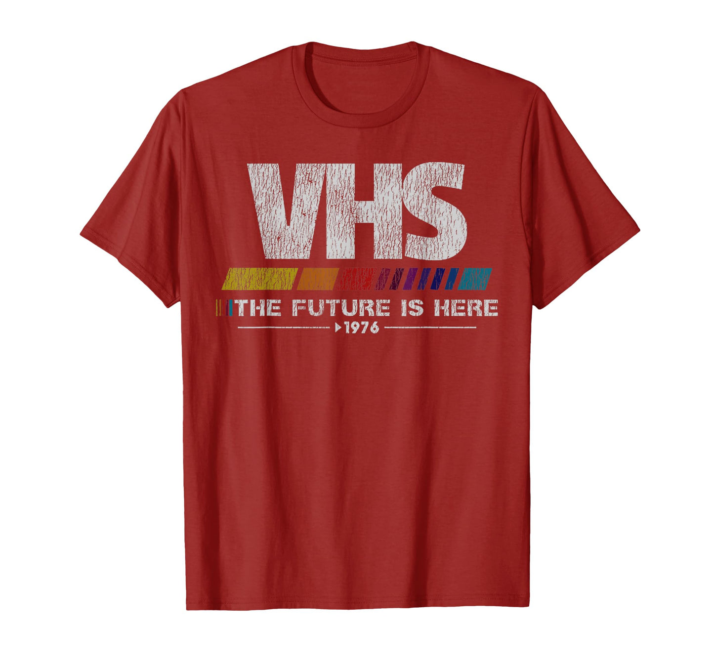 Vintage 80s video cassette tape VHS The Future Is Here T-Shirt