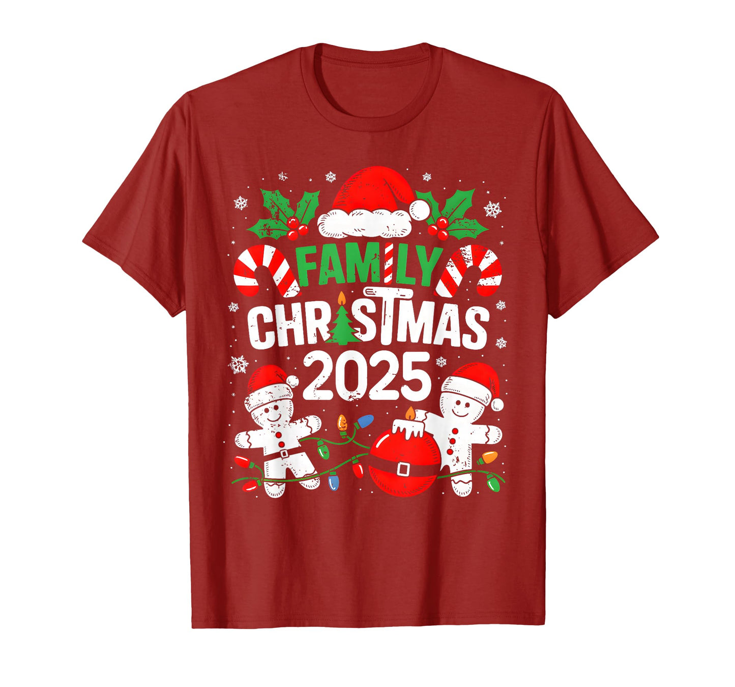 Christmas 2025 Family Matching Costume Team Santa Elf Squad T-Shirt