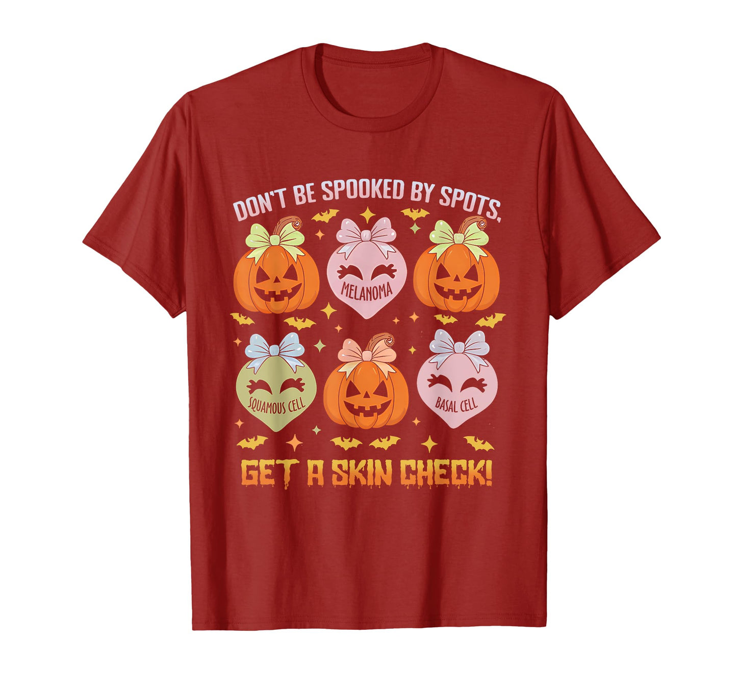 Dermatology Nurse Halloween Get A Skin Check Dermatologist T-Shirt