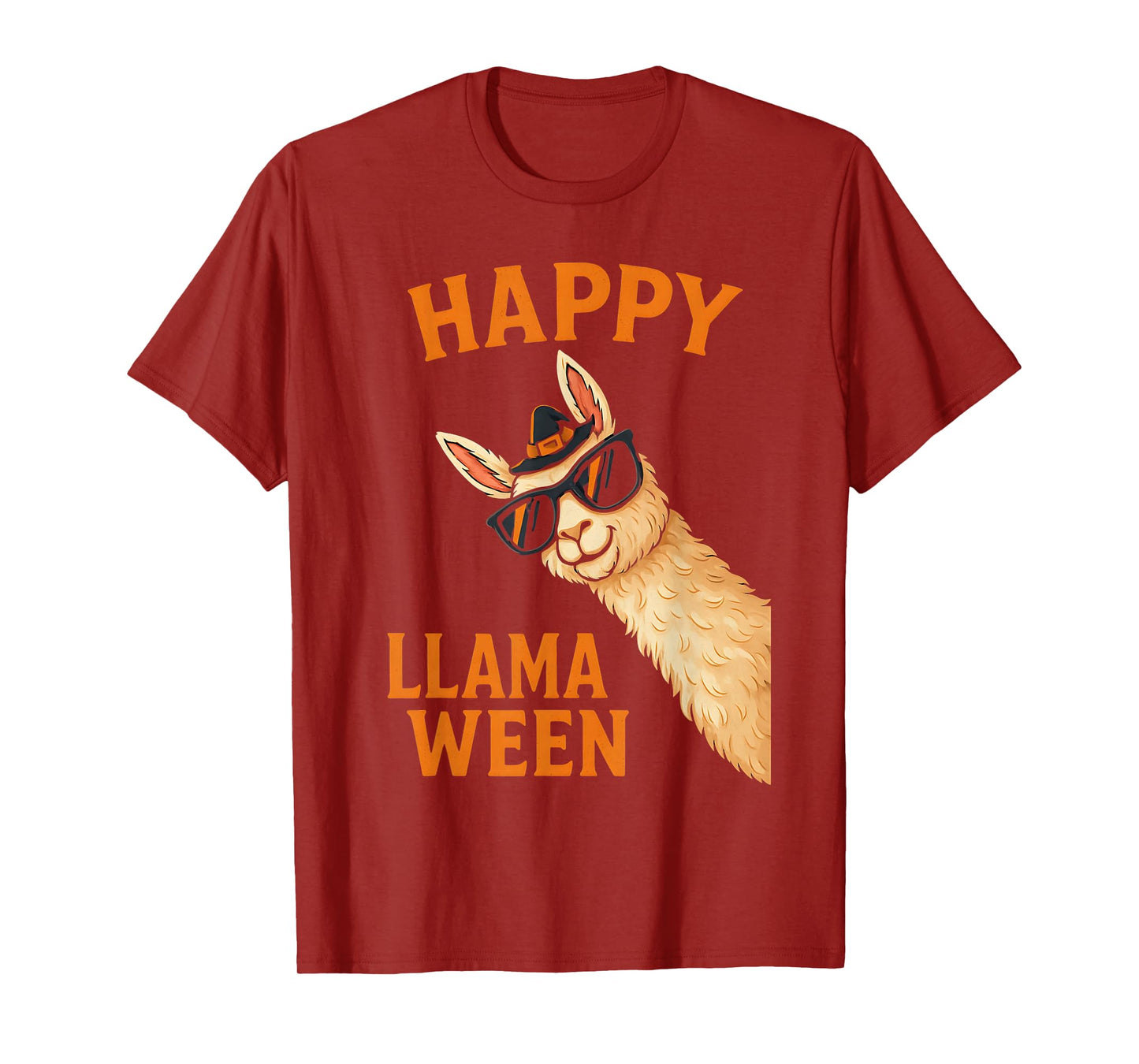 Happy Llamaween Funny Halloween Llama Costume Alpaca T-Shirt
