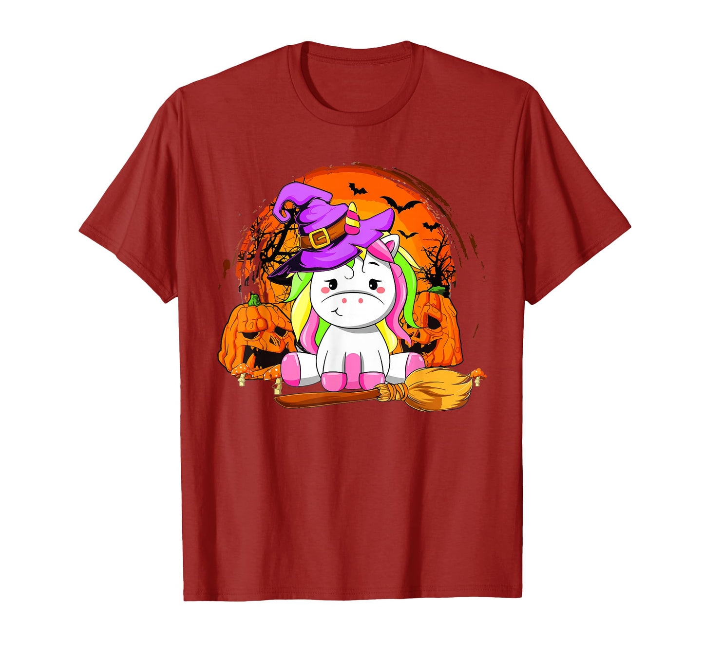 Unicorn Witch Halloween Costume Kids T-Shirt