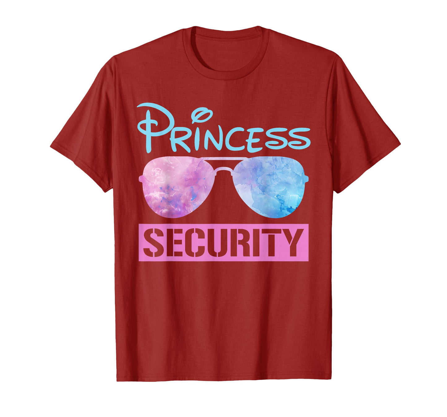 Halloween Dad Mom Daughter Adult Costume Princess Security T-Shirt
