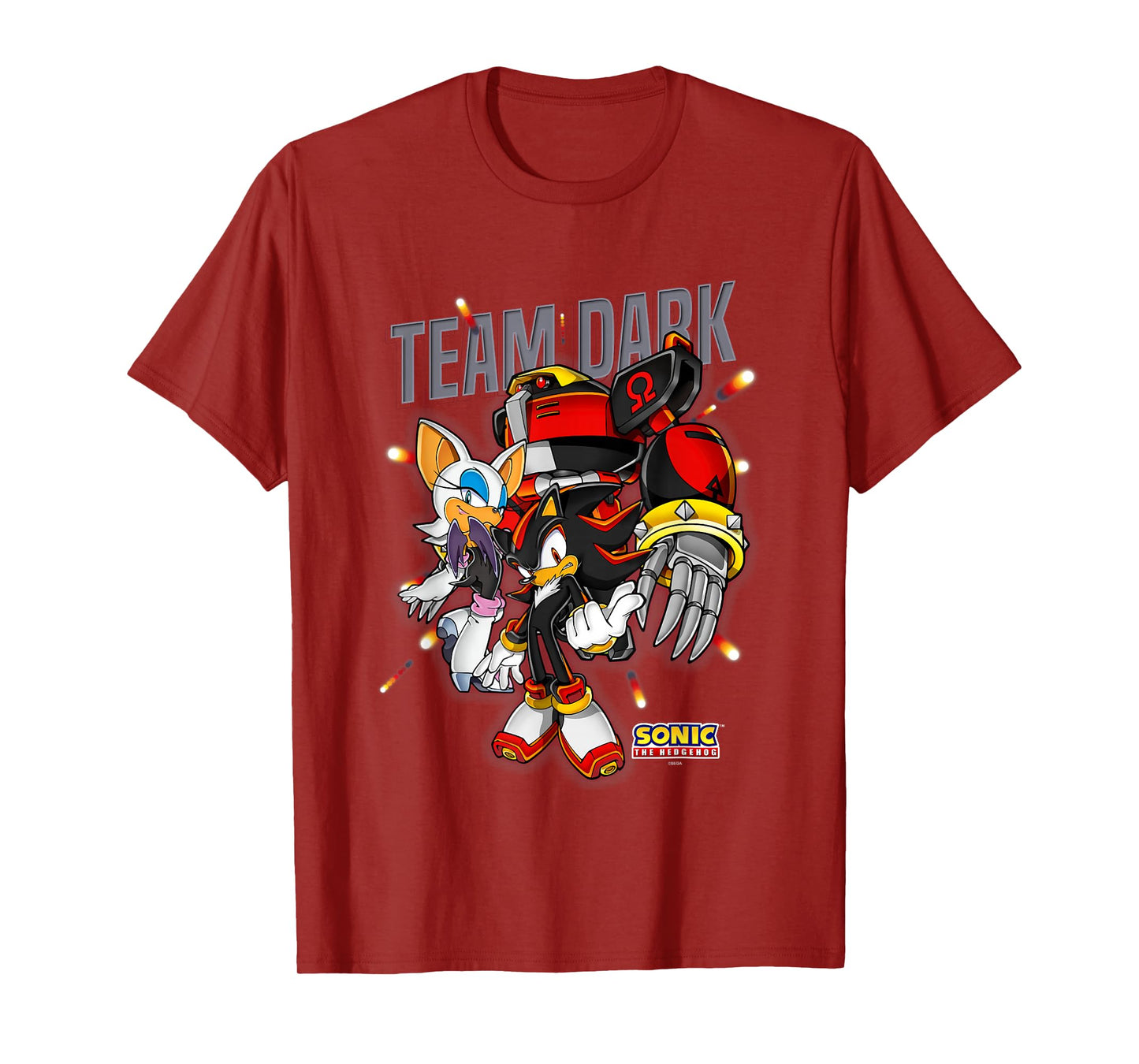 Sonic The Hedgehog Team Dark Omega Rouge & Shadow T-Shirt